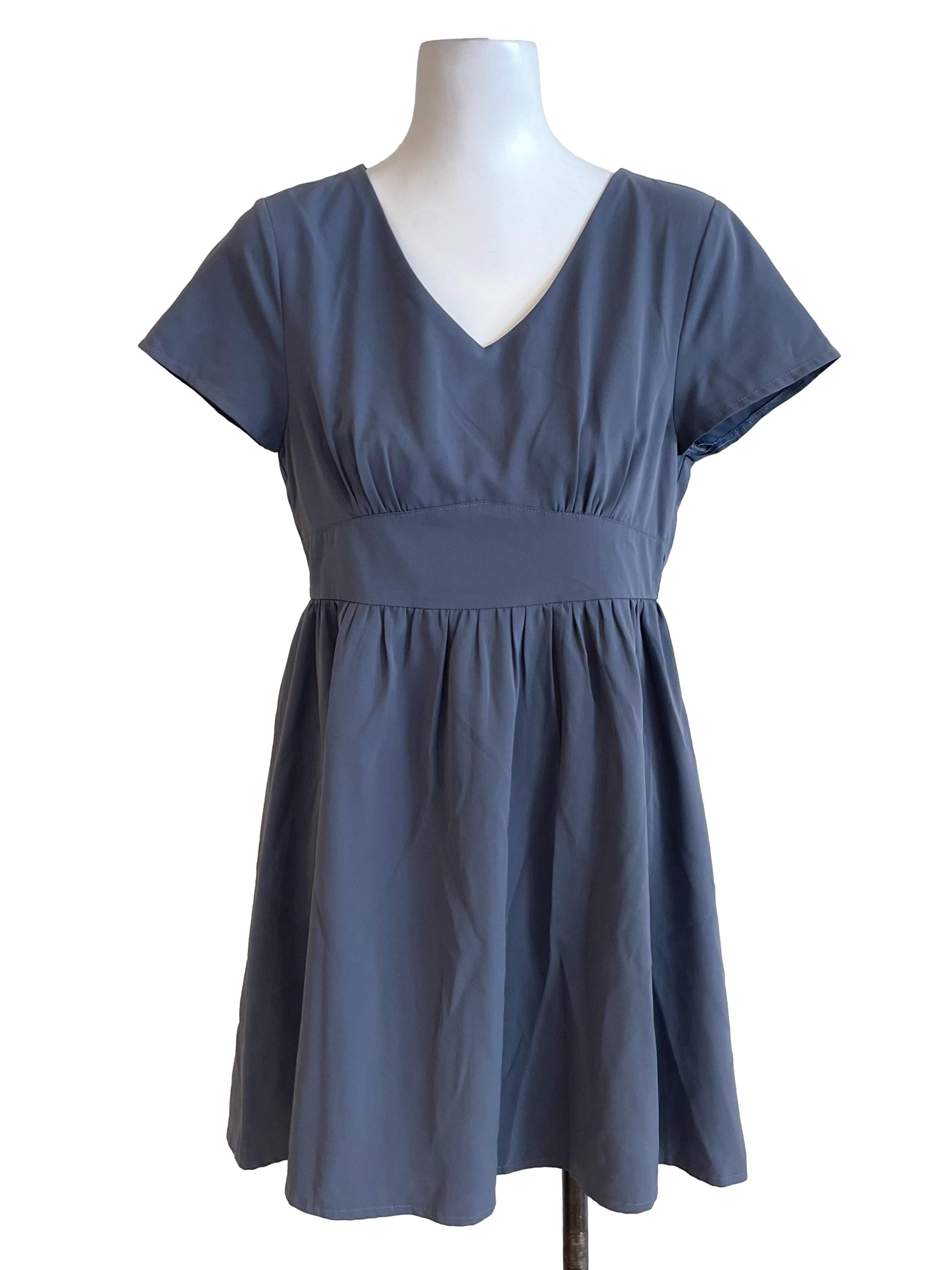 Lead Ruffled V Neck Dress