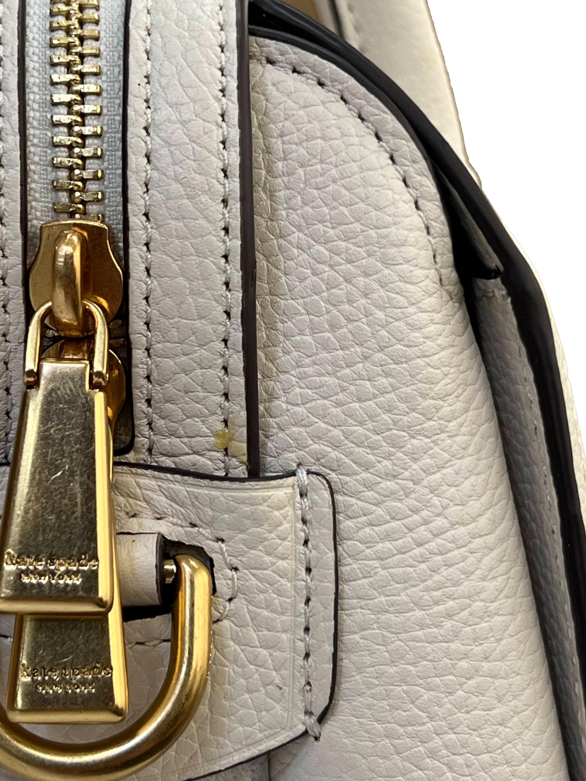 Cream Leather Gramercy Medium Handbag CSN