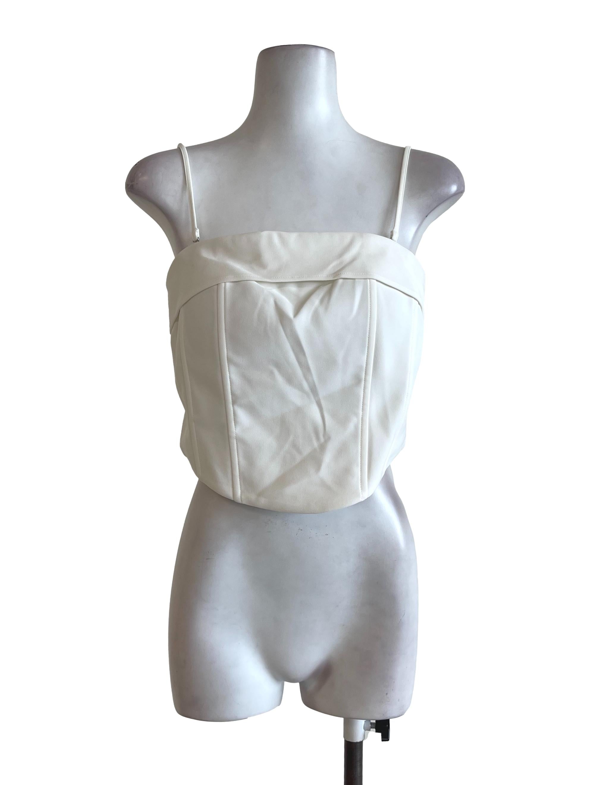 Off White Corset With Strap