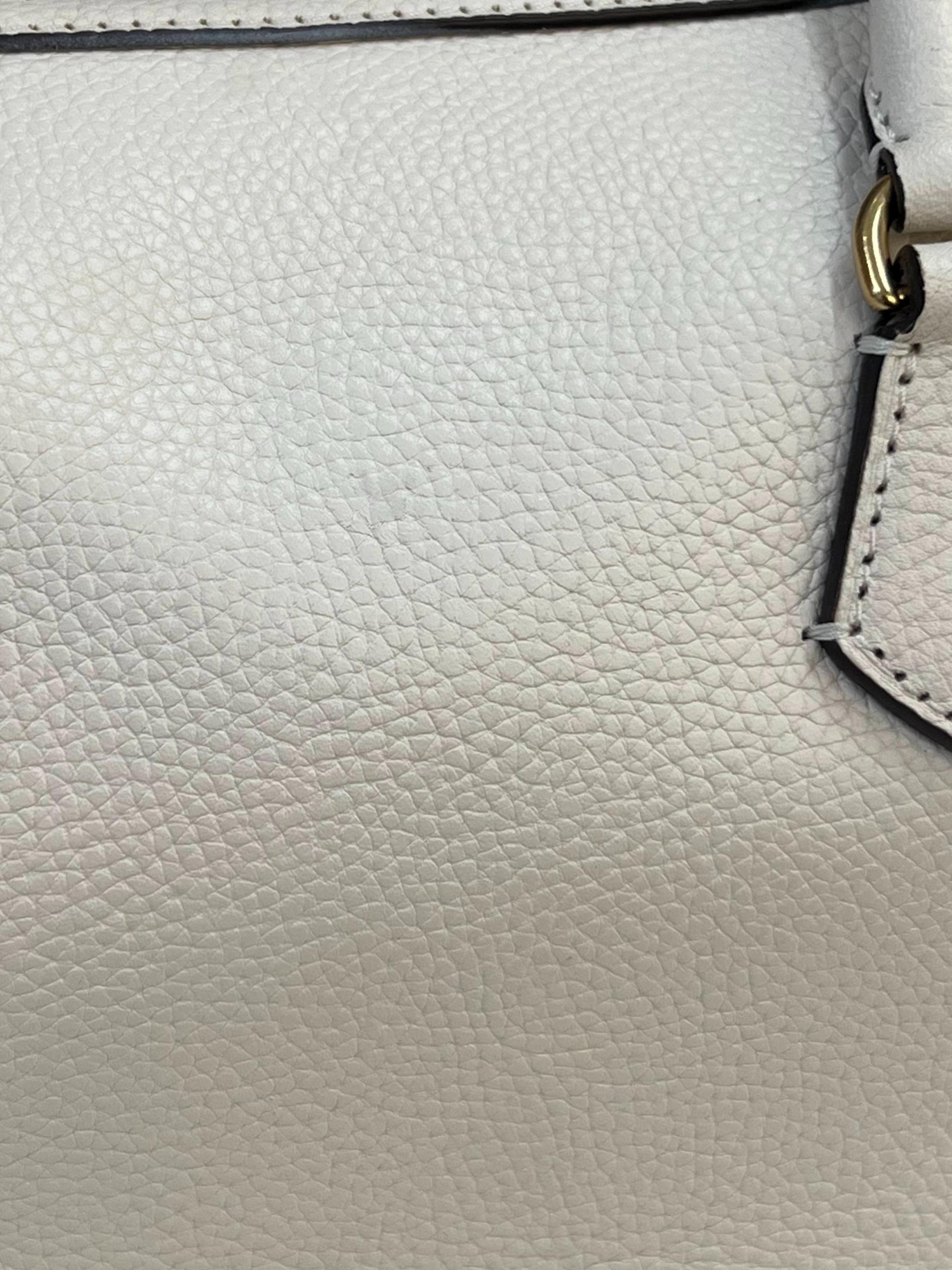 Cream Leather Gramercy Medium Handbag CSN
