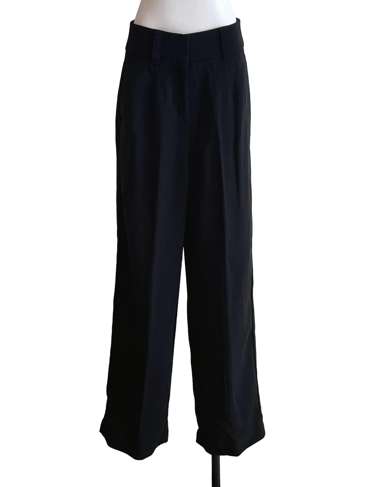 Black High Waist Baggy Pants LB