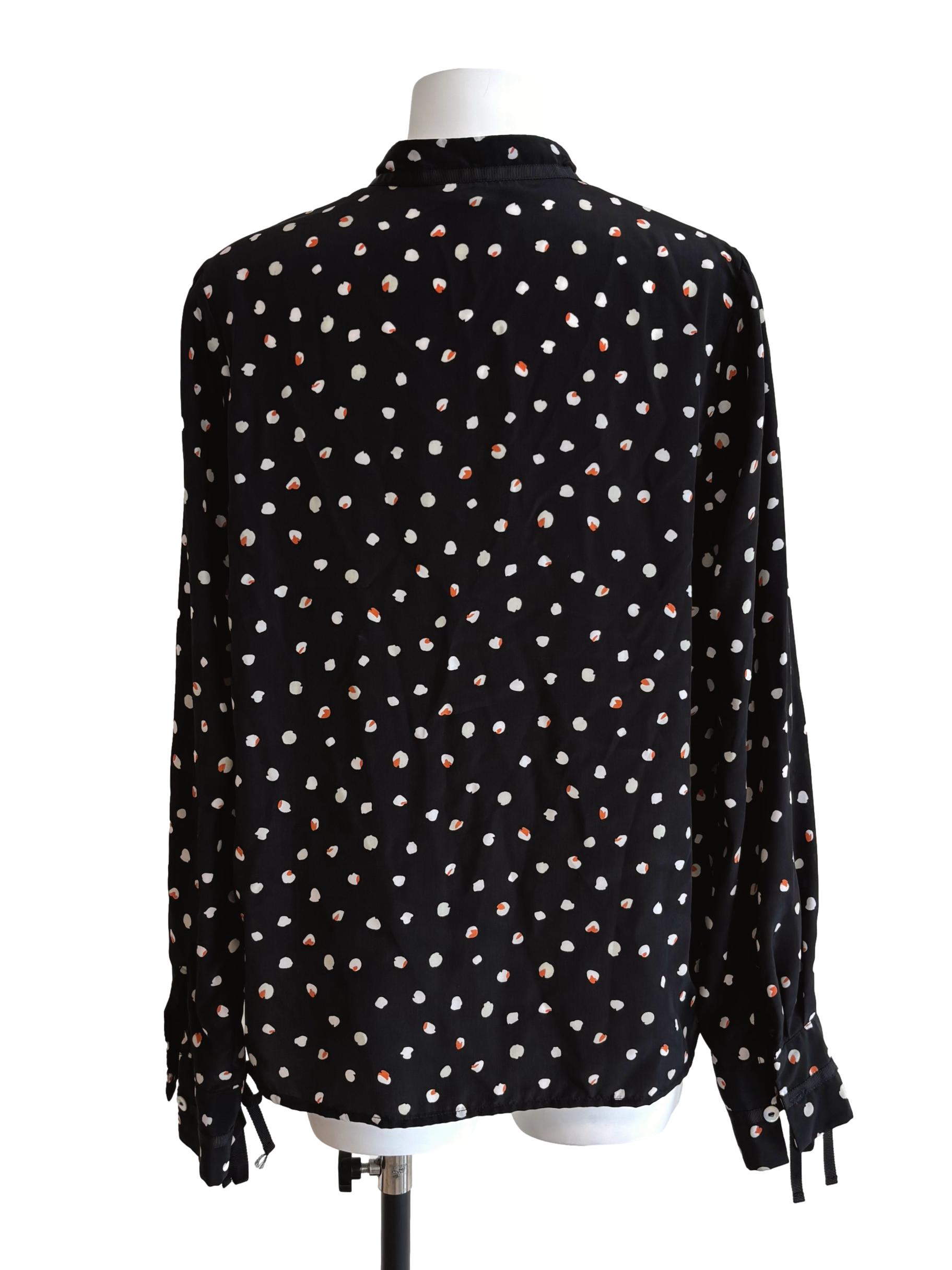 Onyx Black Patterned Blouse
