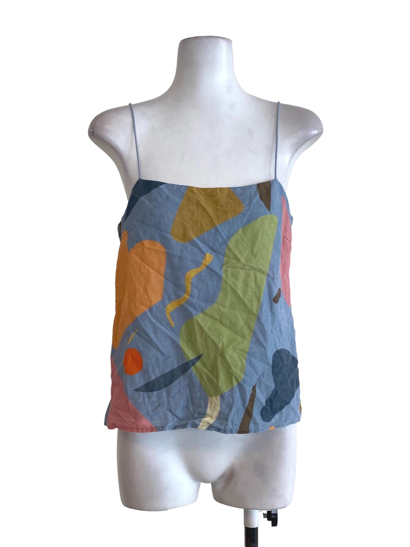 Blue Abstract Camisole OSN