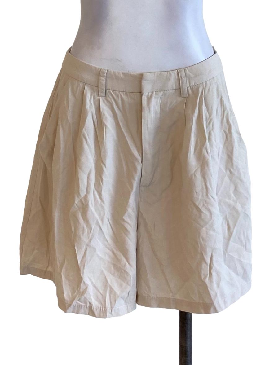 Light Beige Brown Loose Formal Shorts