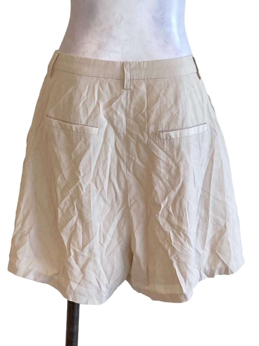 Light Beige Brown Loose Formal Shorts