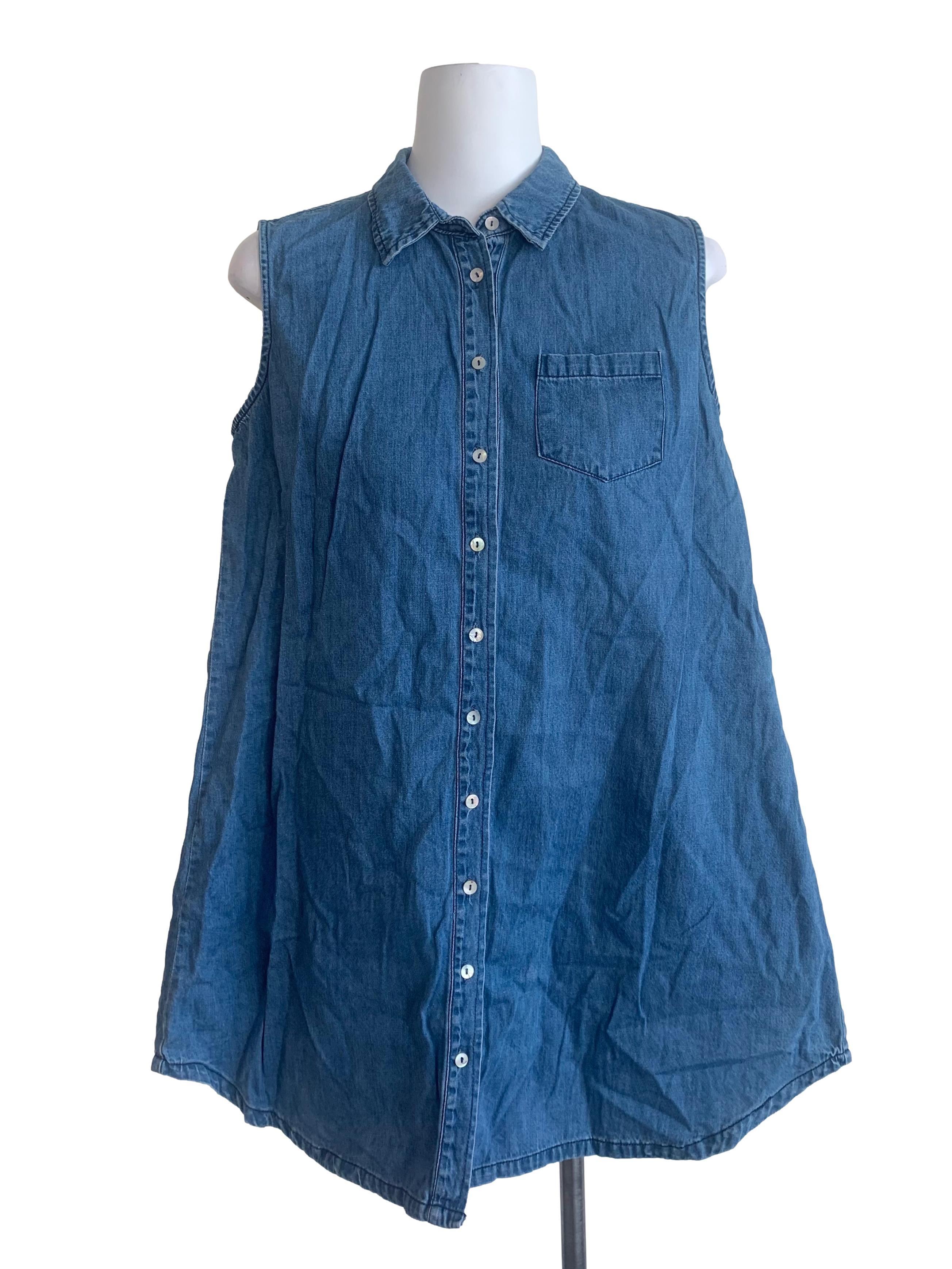 Spruce Blue Collared Tent Dress