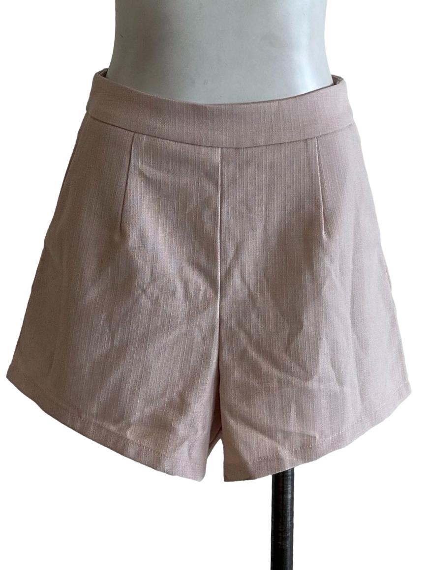 Nude Pink A-Line Shorts