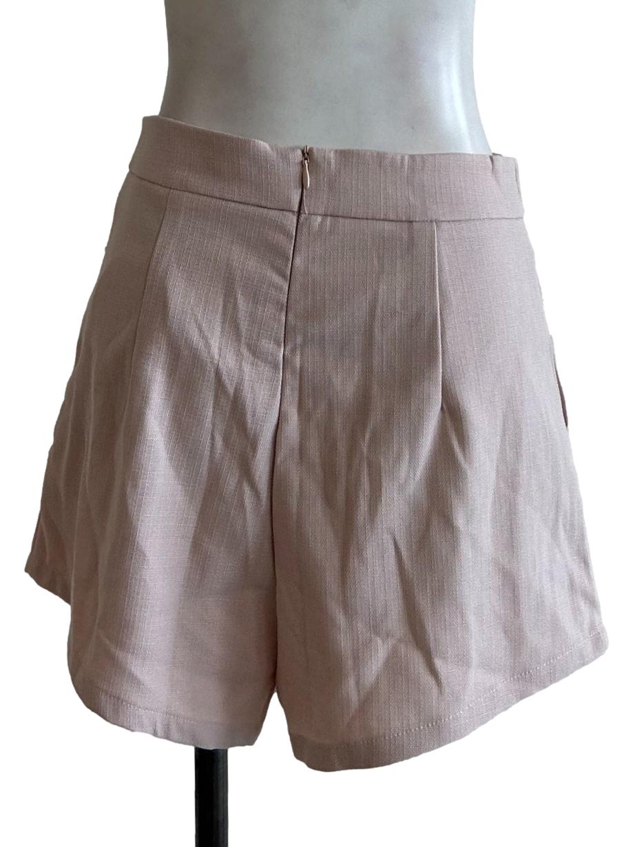 Nude Pink A-Line Shorts