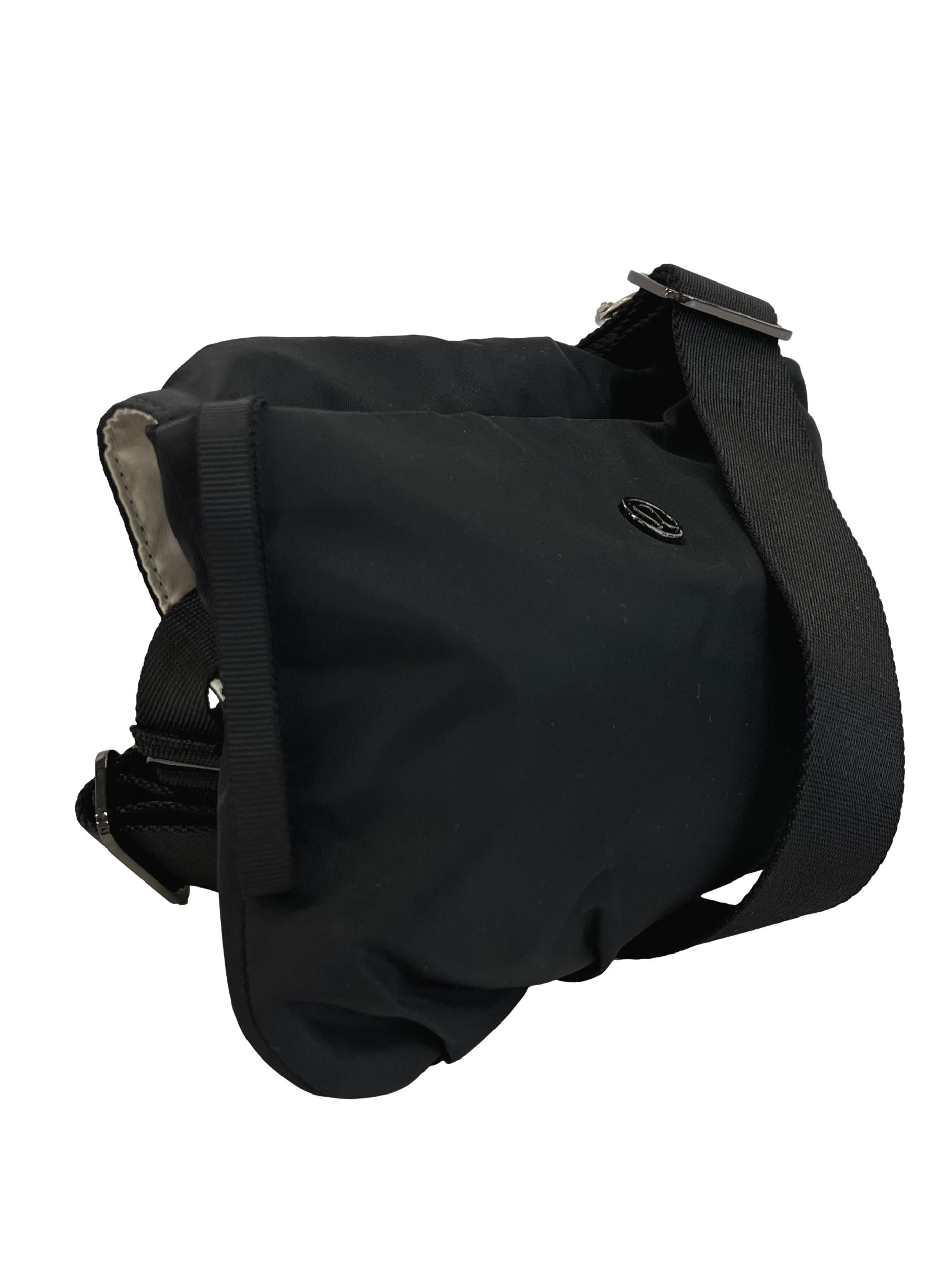 Black Nylon Yoga Mat Carrier Bag