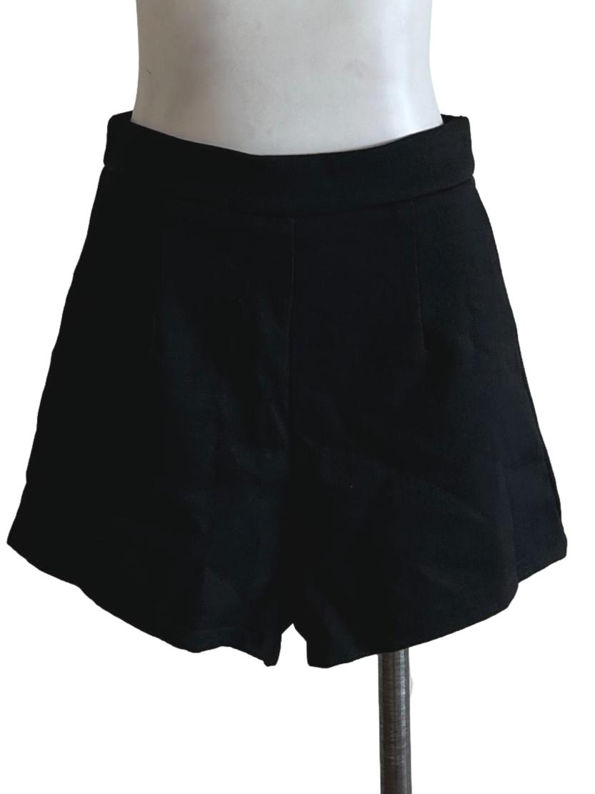 Onyx Black A-Line Shorts