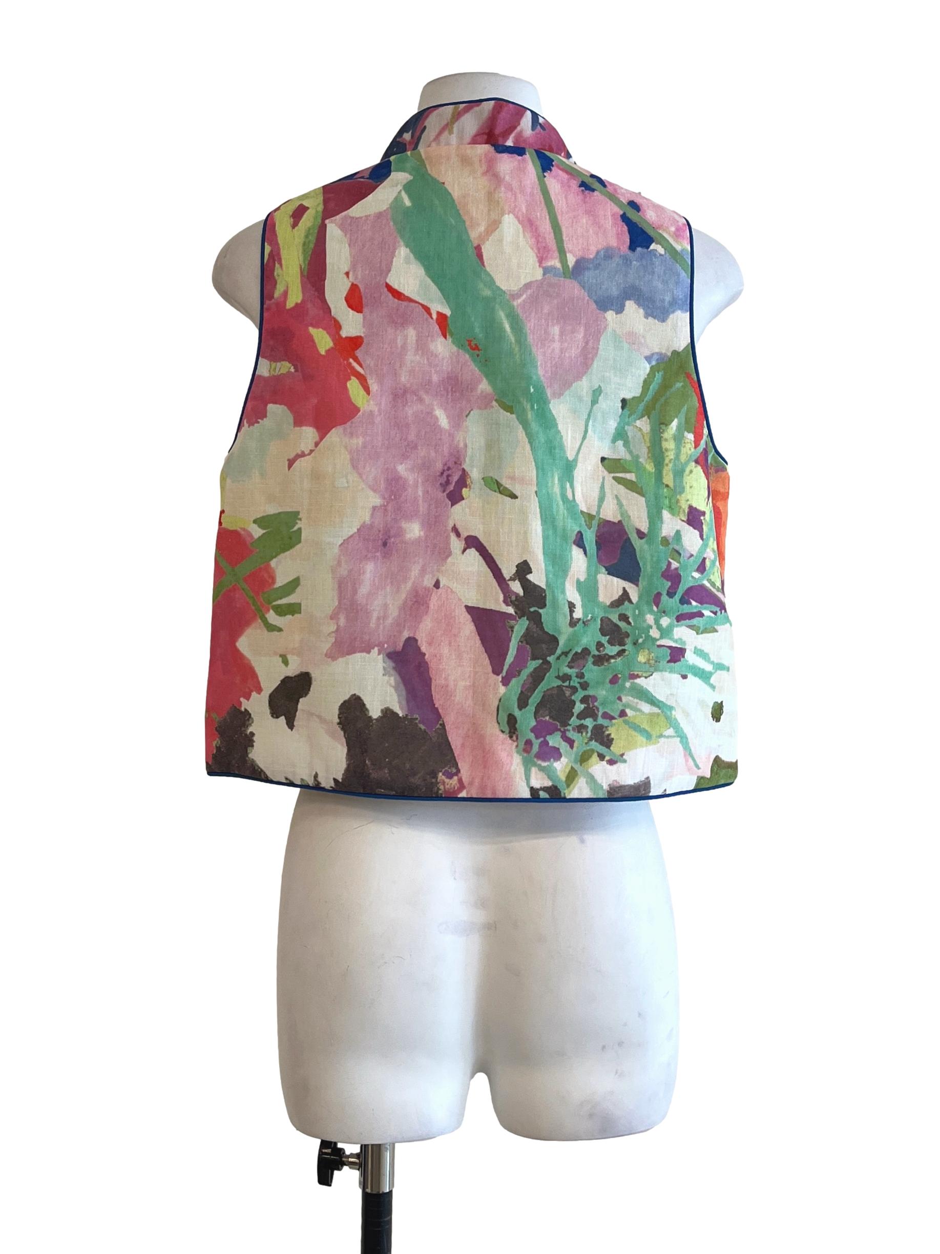 Neon Green High Neck Sleeveless Top LB