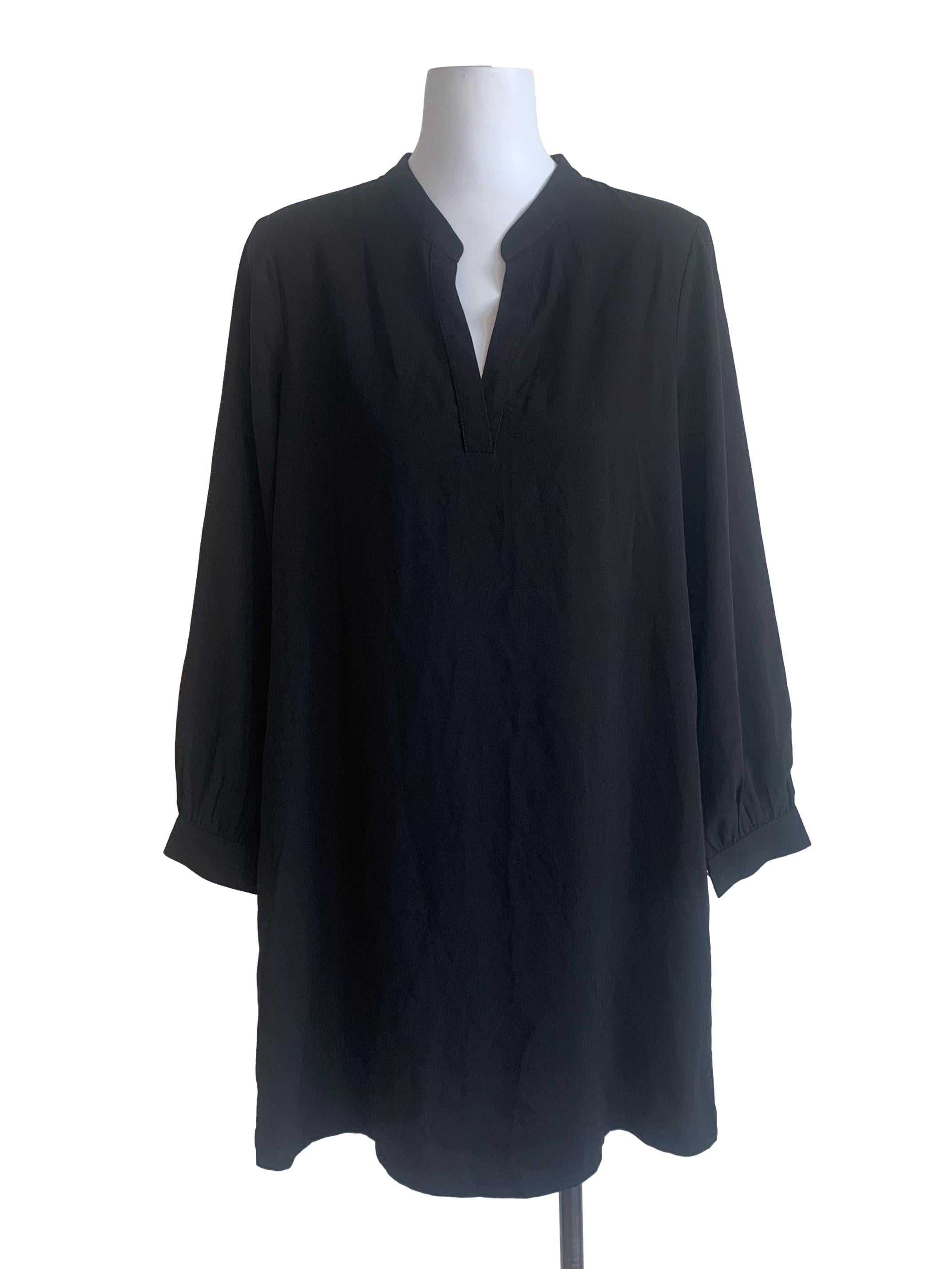 Ebony Black Bishop Sleeves Dress