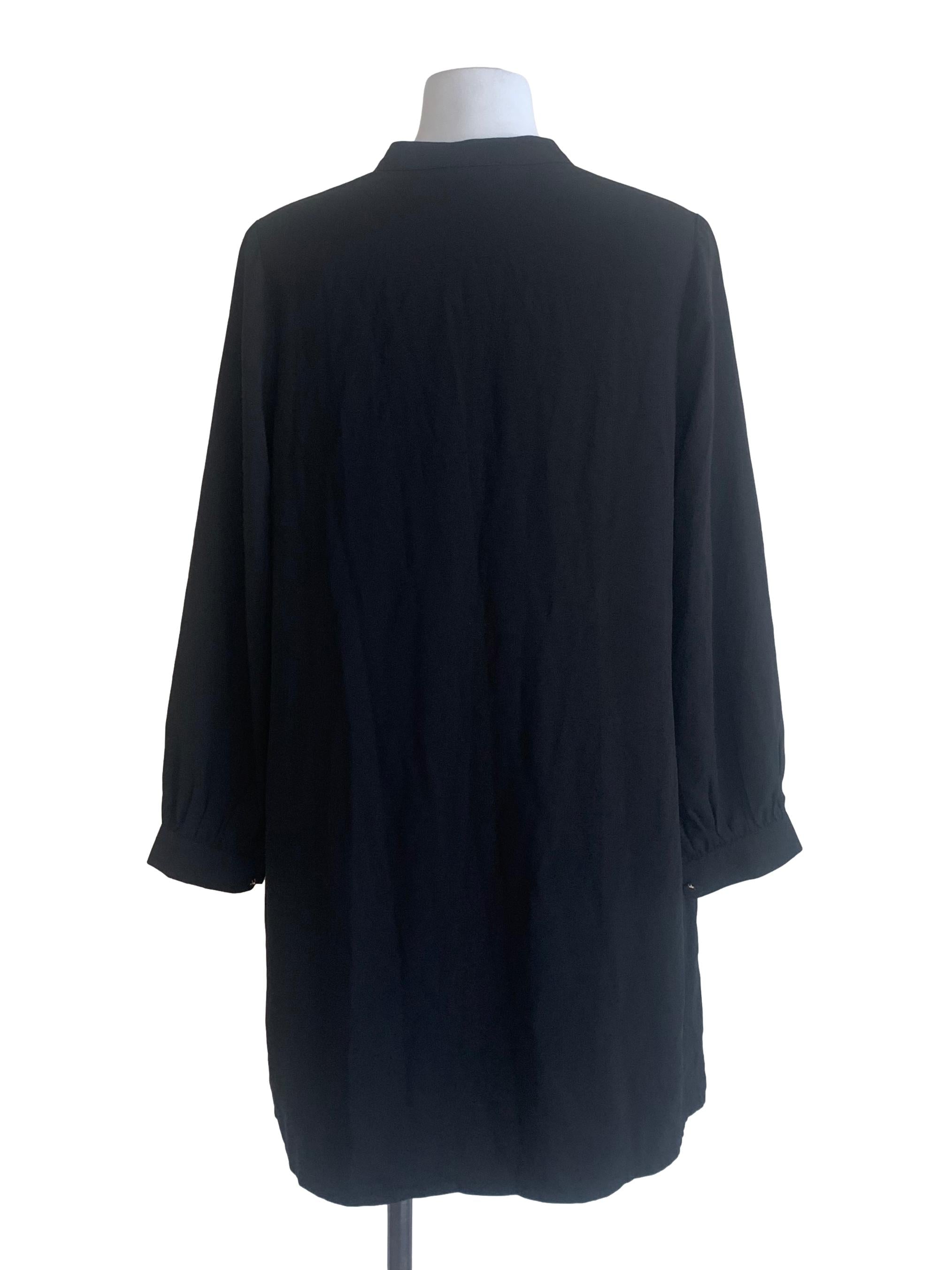 Ebony Black Bishop Sleeves Dress