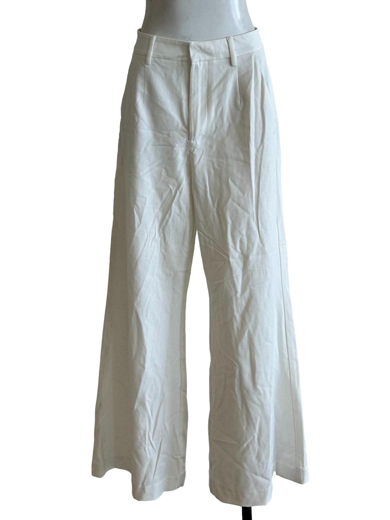 Ivory White Wide Leg Pants