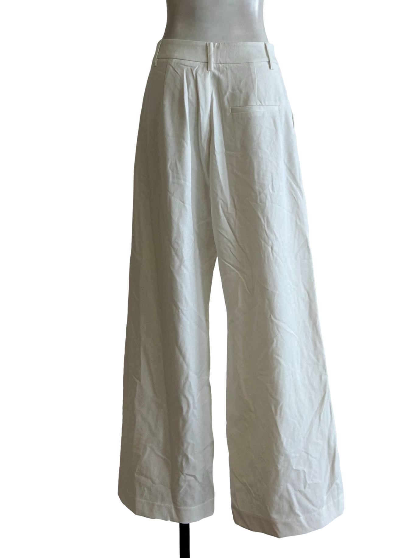 Ivory White Wide Leg Pants