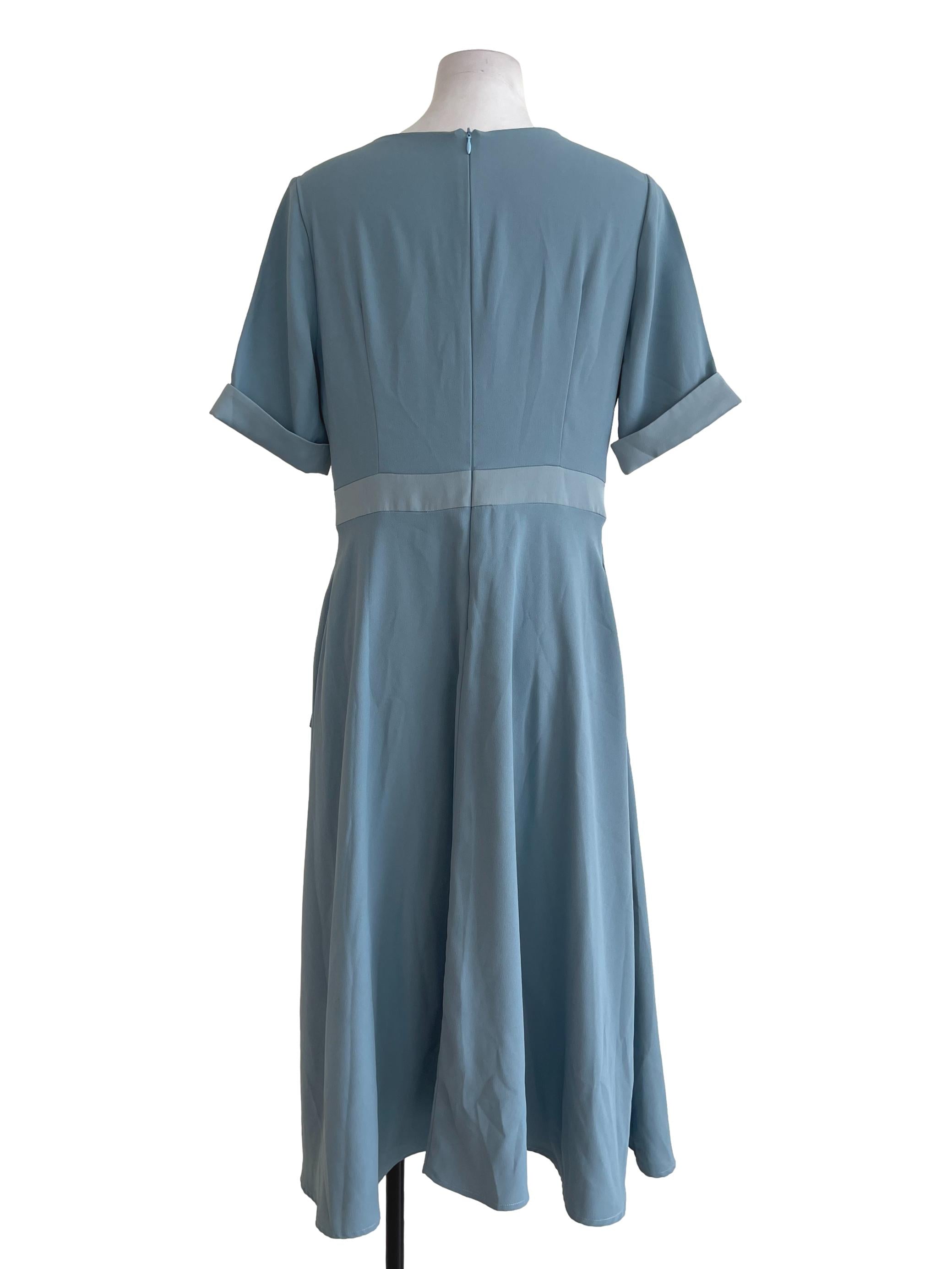 Dark Turqoise Buckled Dress