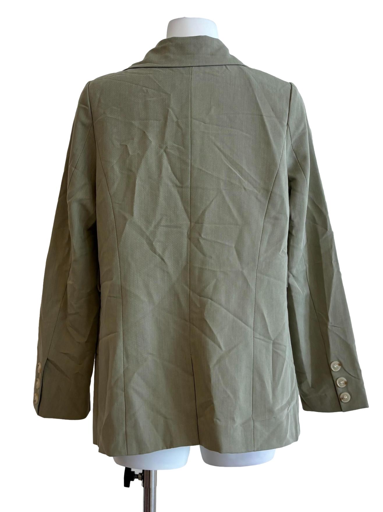 Sage Green Double Button Blazer