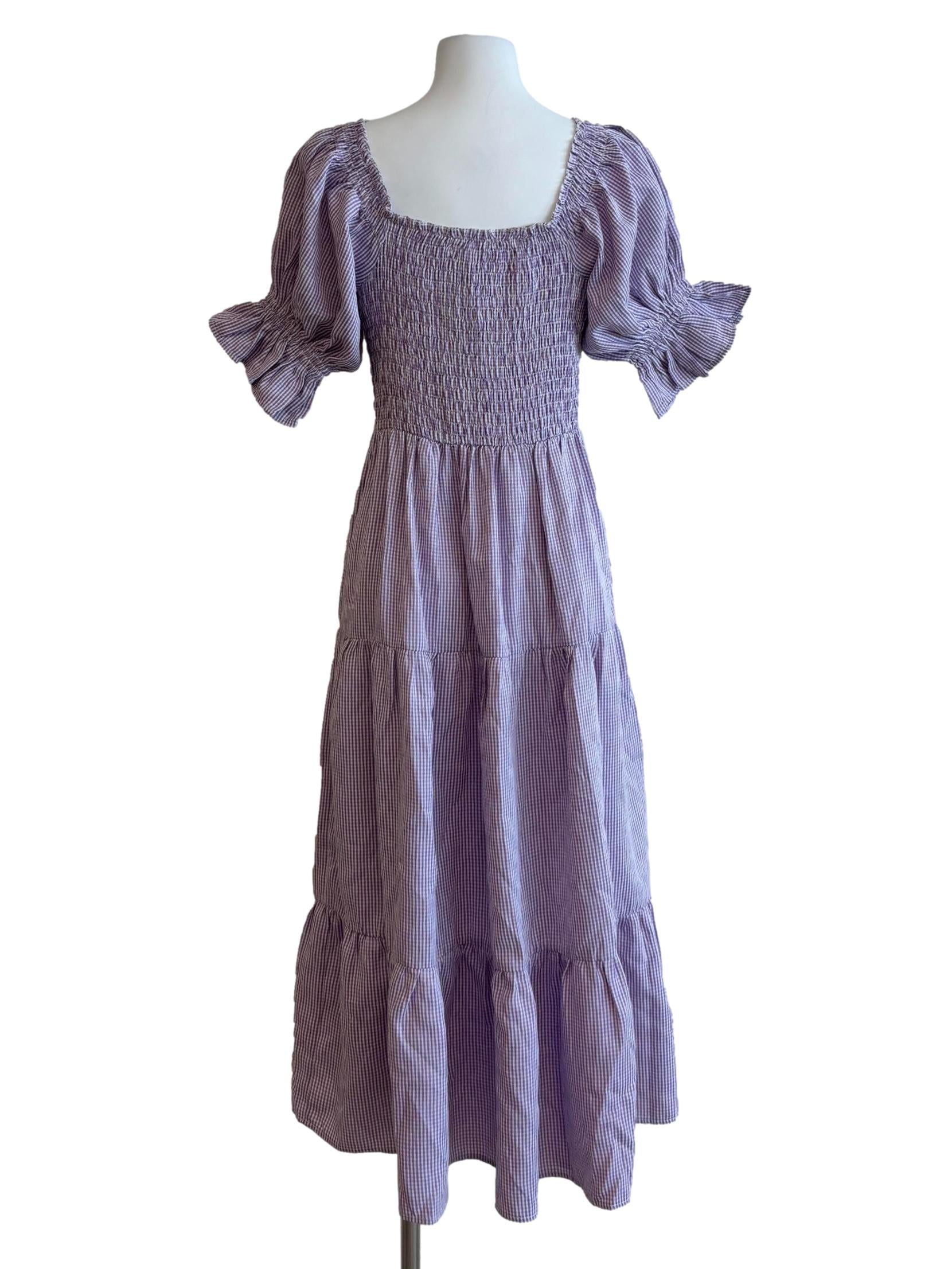Wisteria Purple Striped Princess Dress