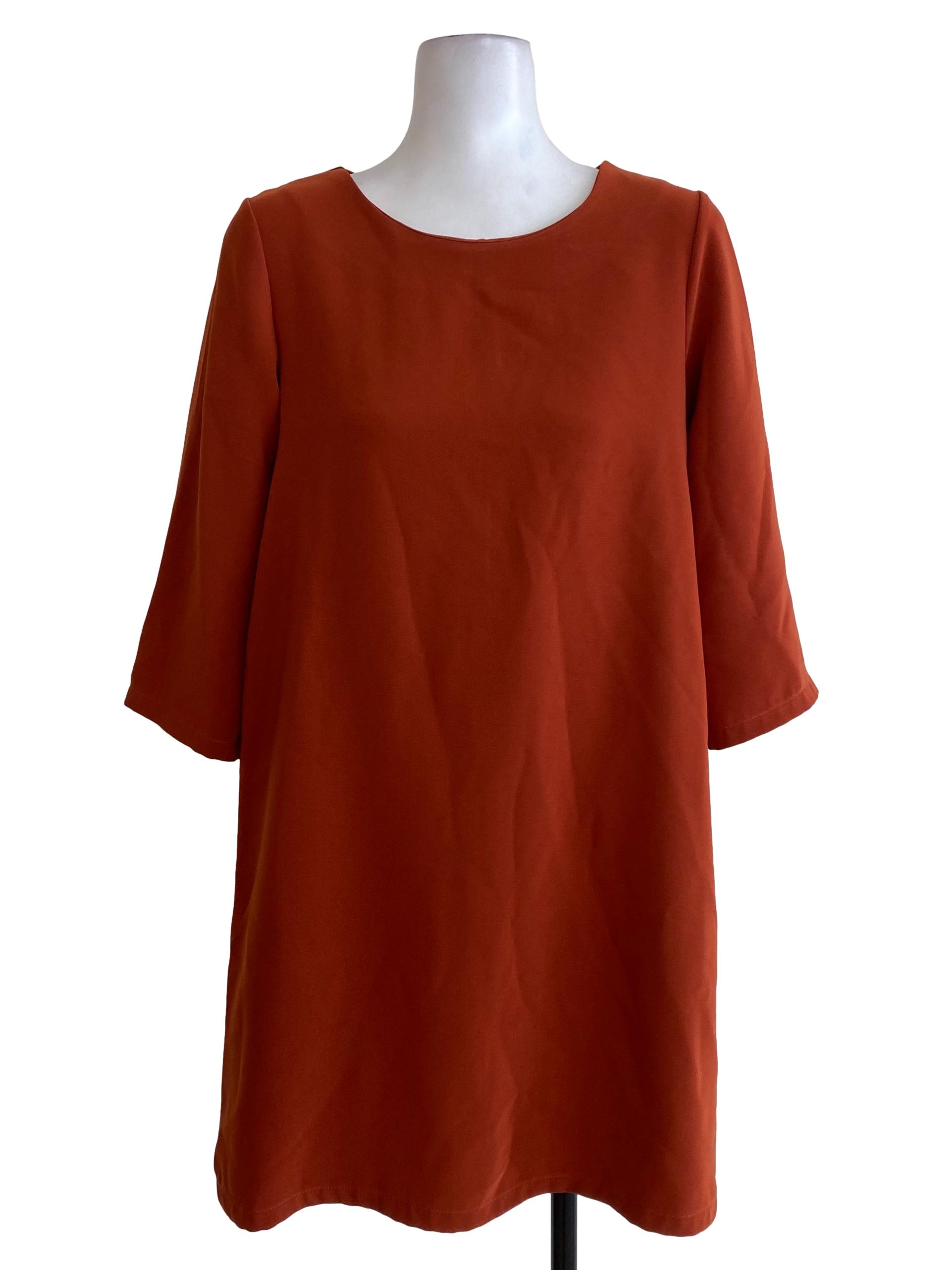 Fire Orange Shirt Dress
