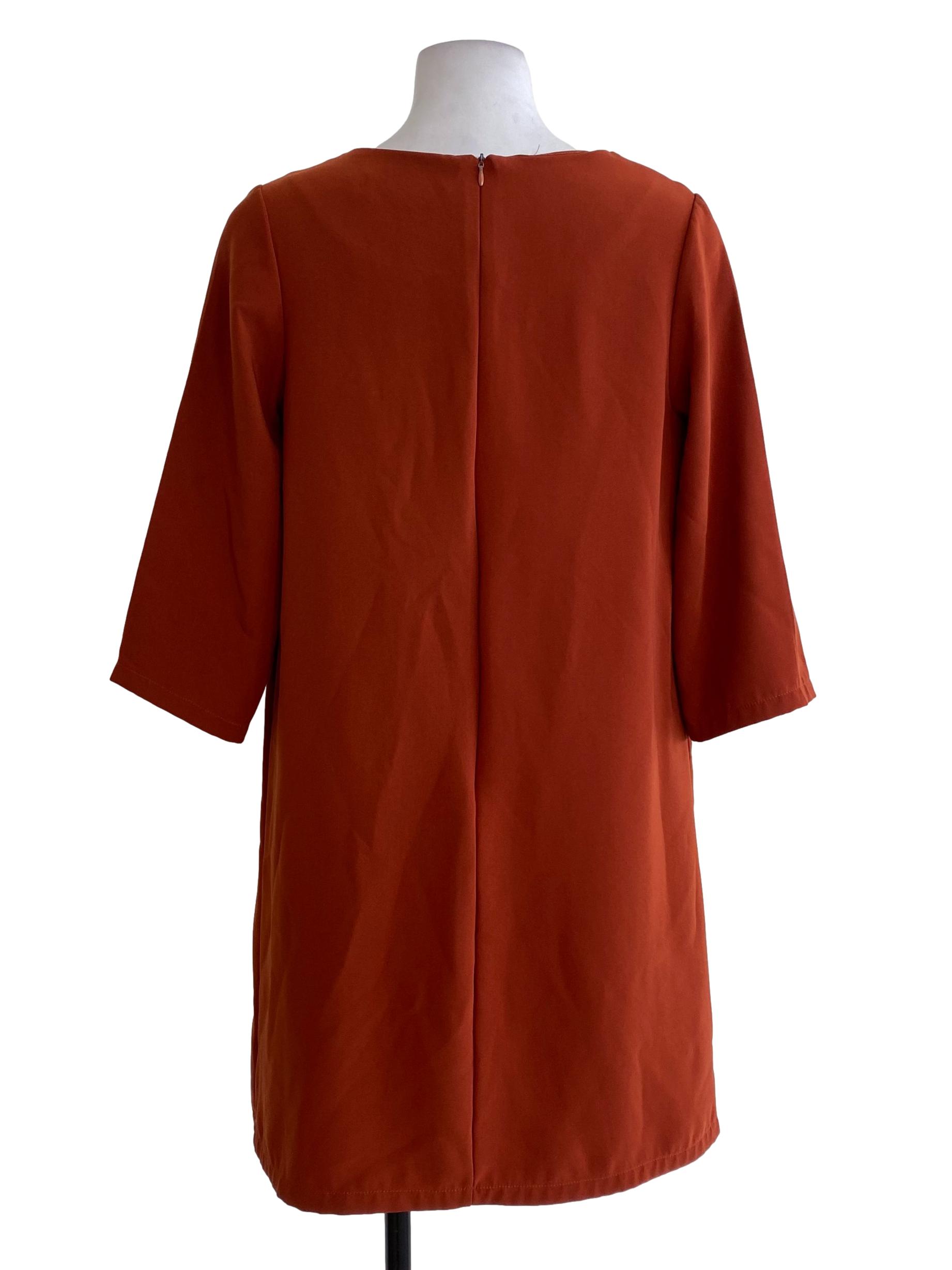 Fire Orange Shirt Dress