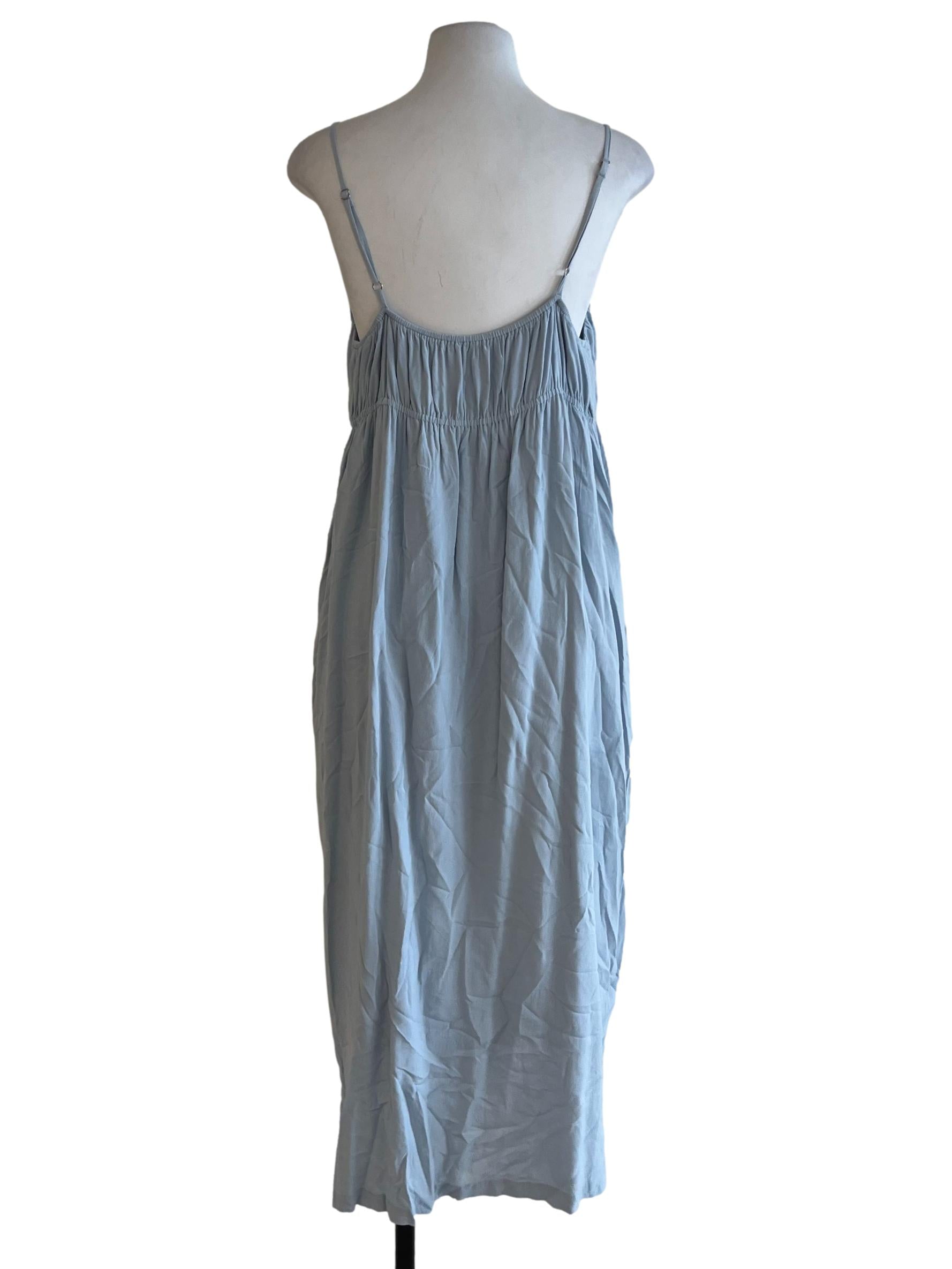 Sky Blue Spaghetti Strap Jumper Dress