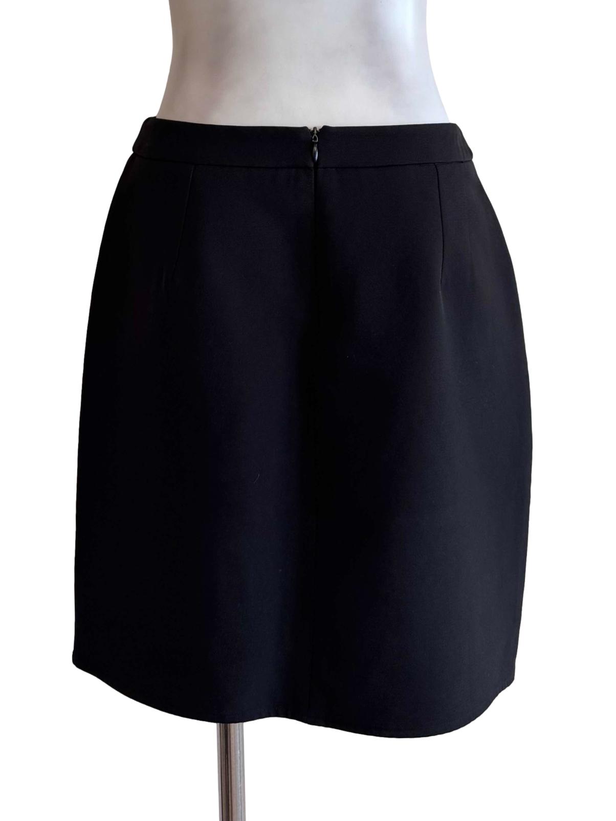 Black Tulip Hem Mini Skirt