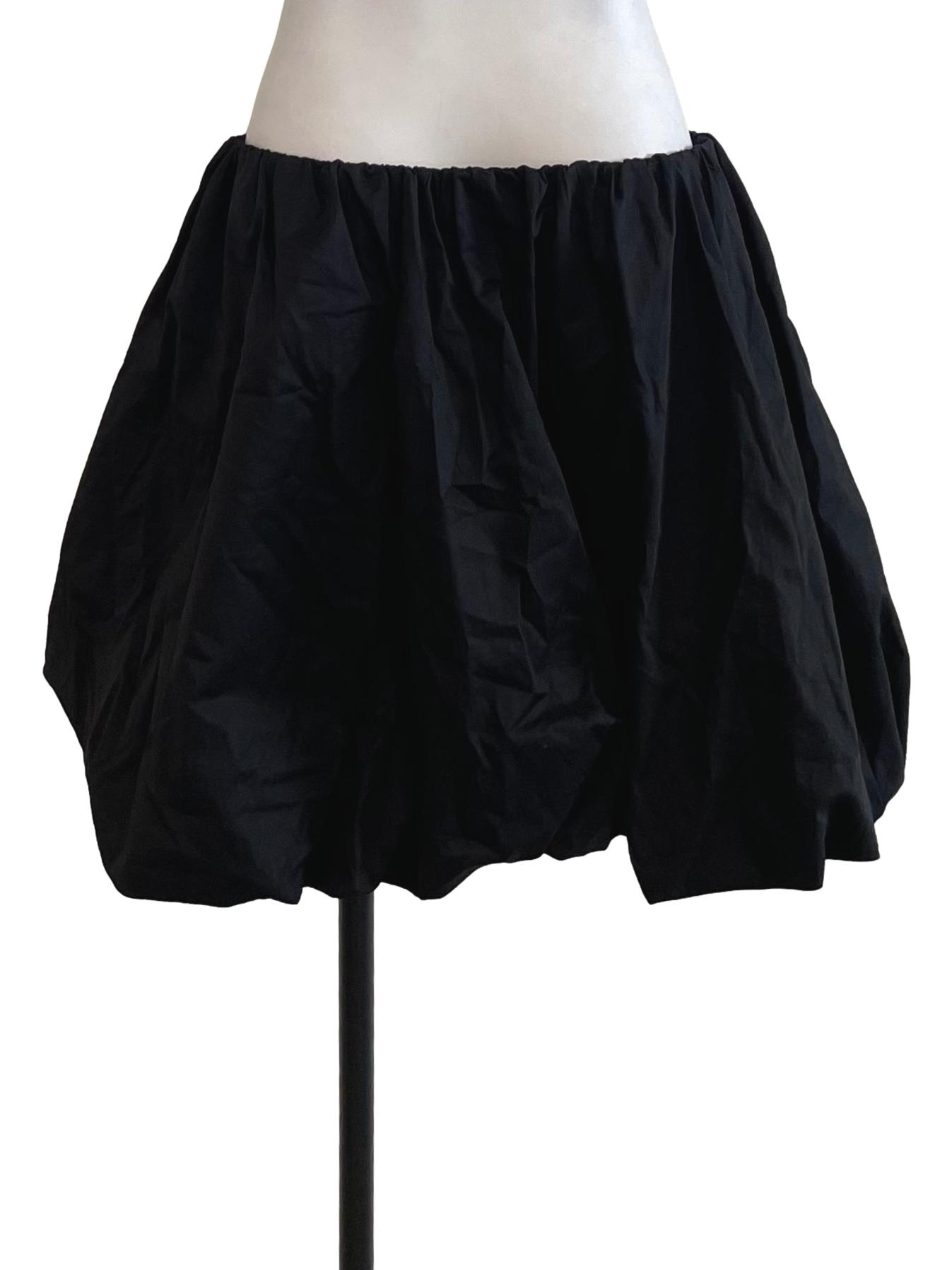 Black Flower Bud Mini Skirts