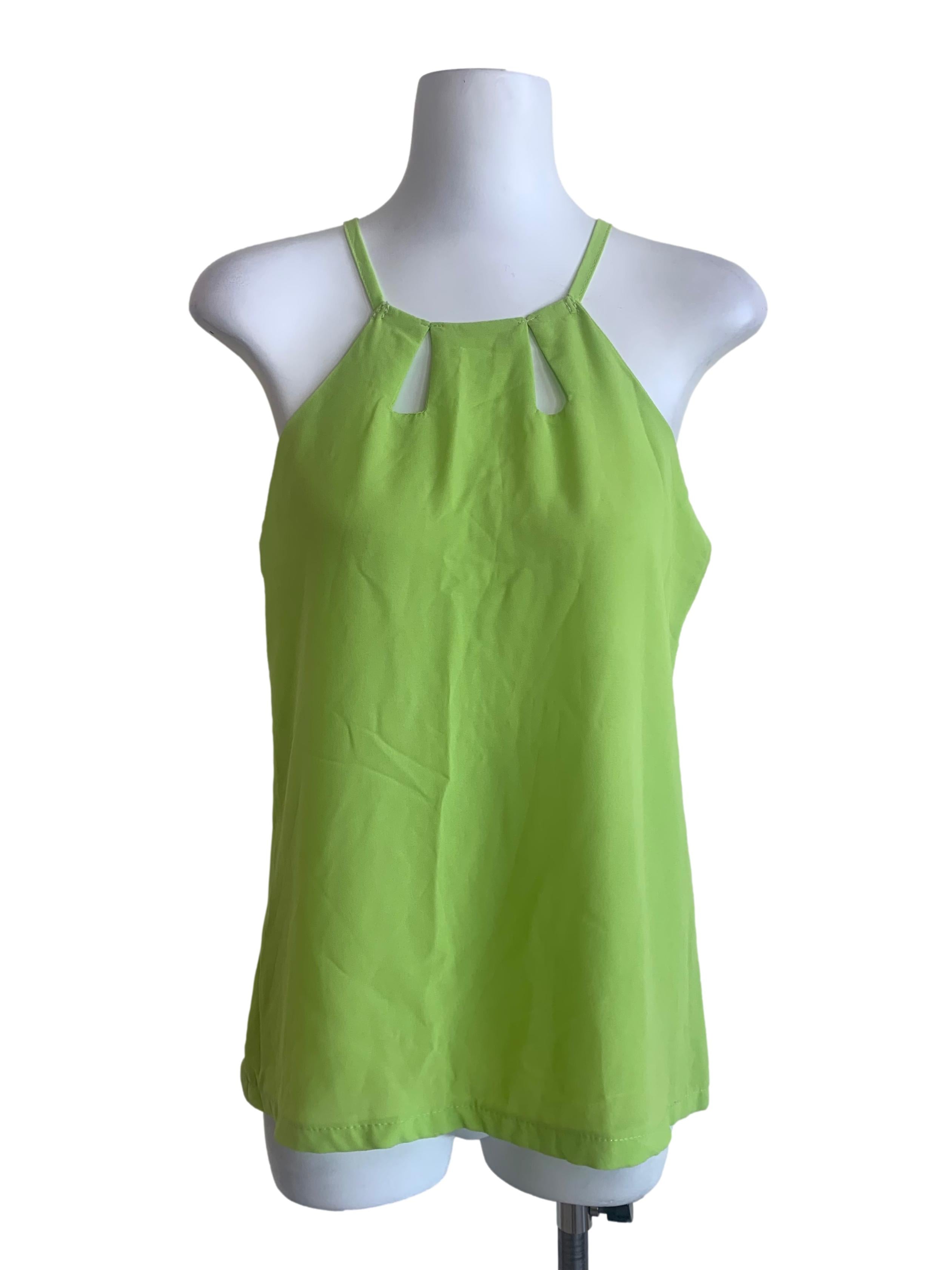 Lime Green Halter Neck Top