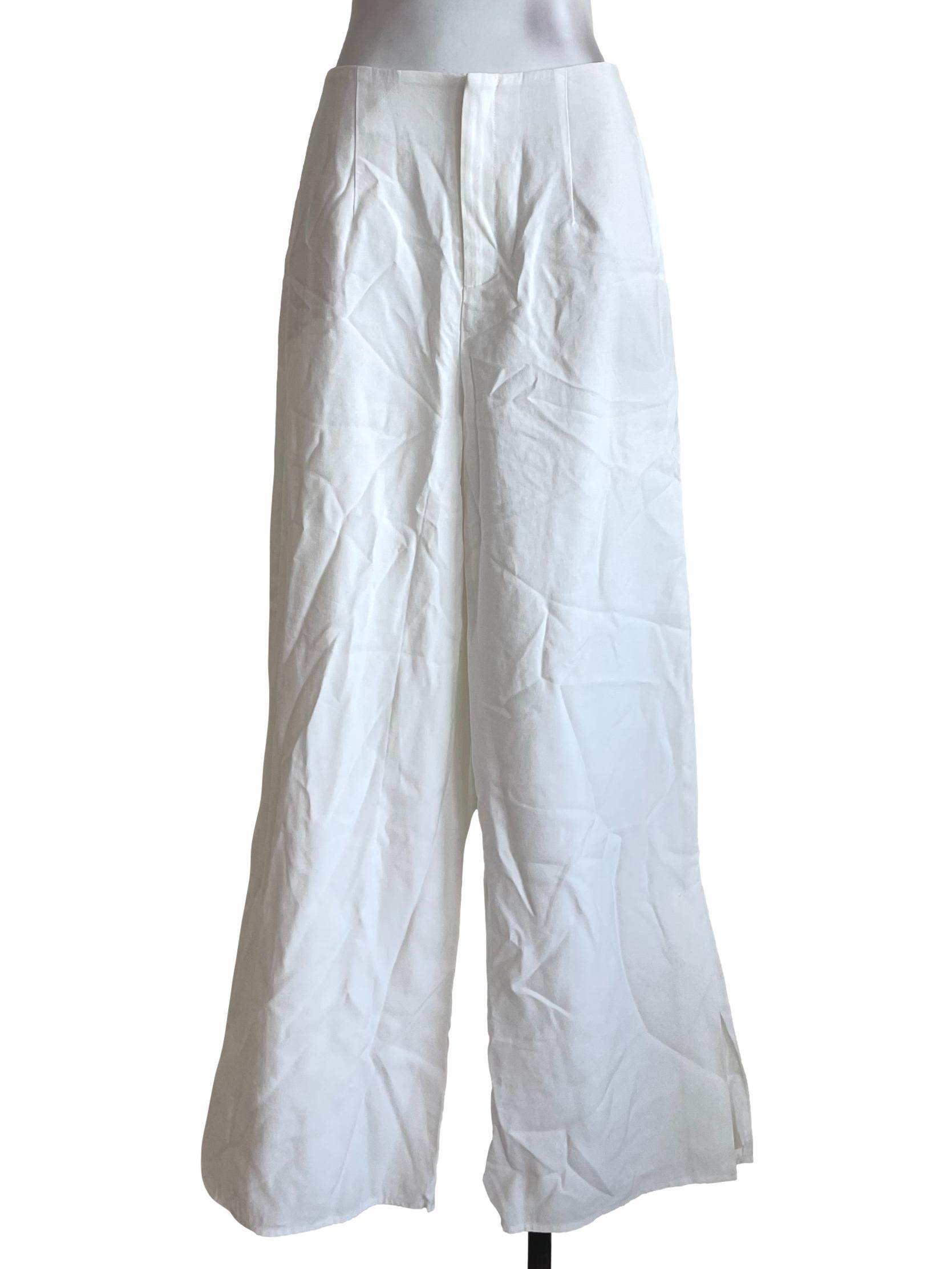 Off White Wide Leg Pants LB