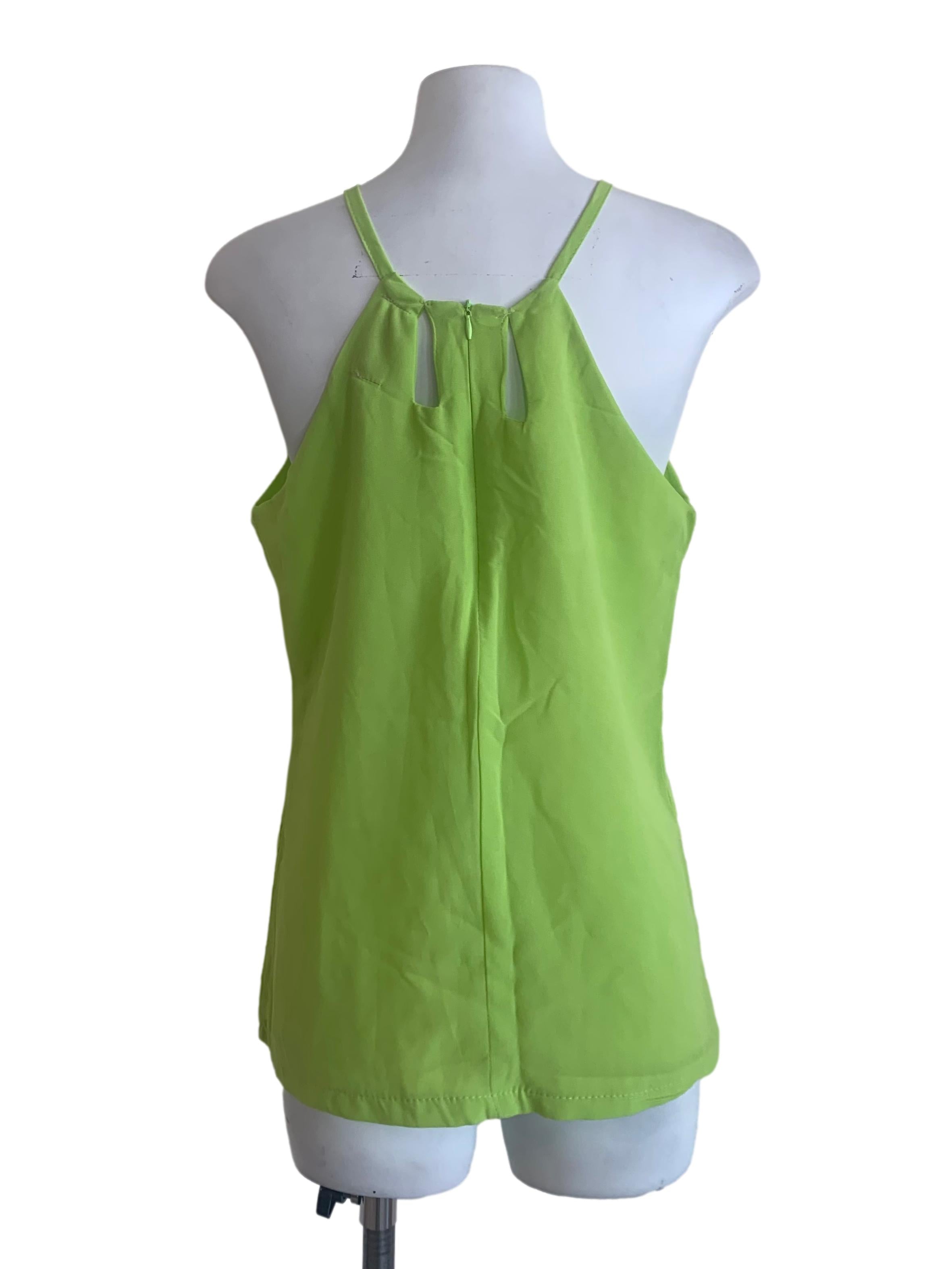 Lime Green Halter Neck Top