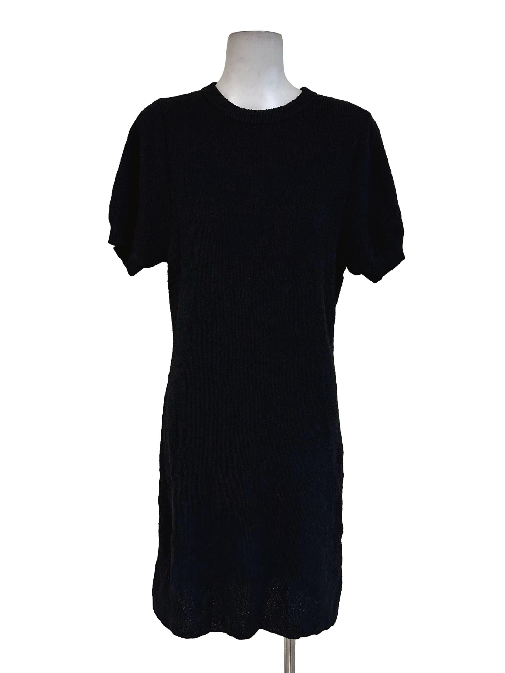 Black Knitted Midi Dress