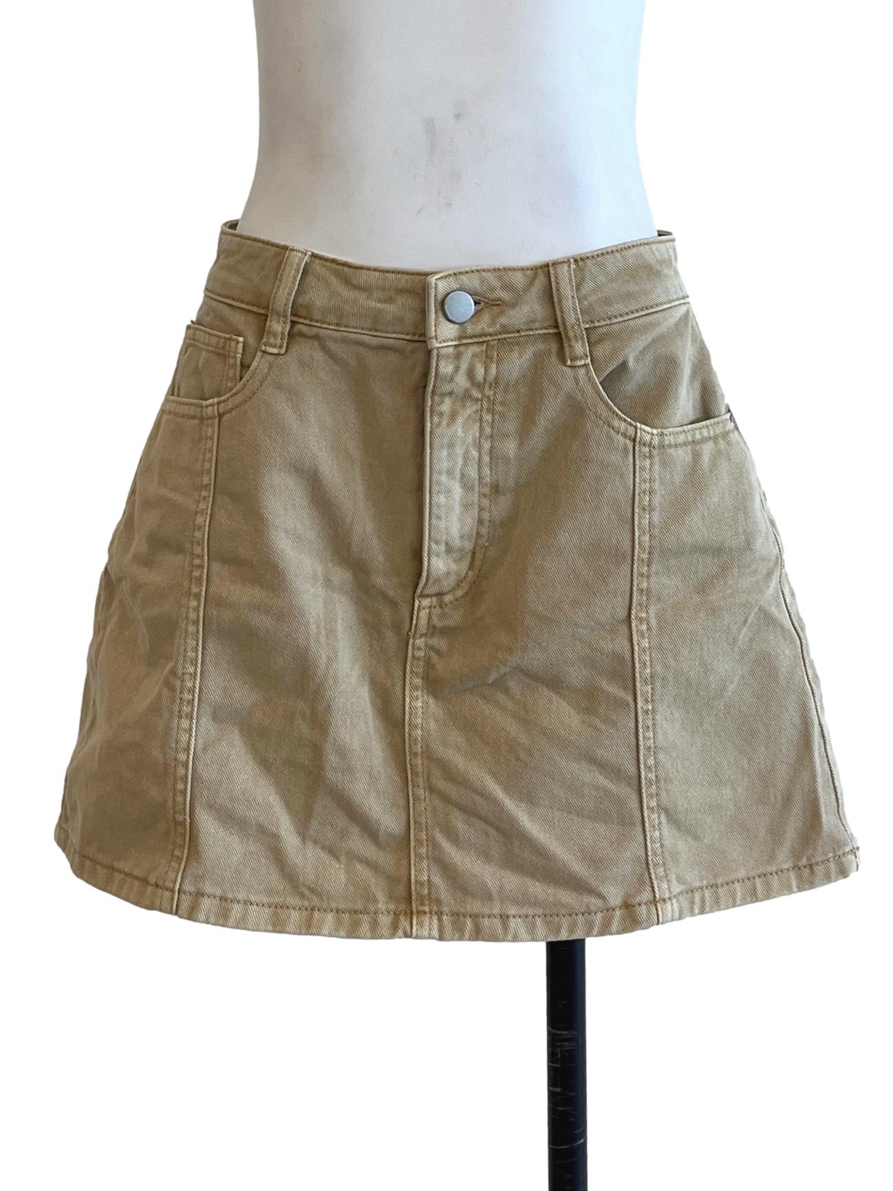 Mustard Yellow A-Line Skirt LB