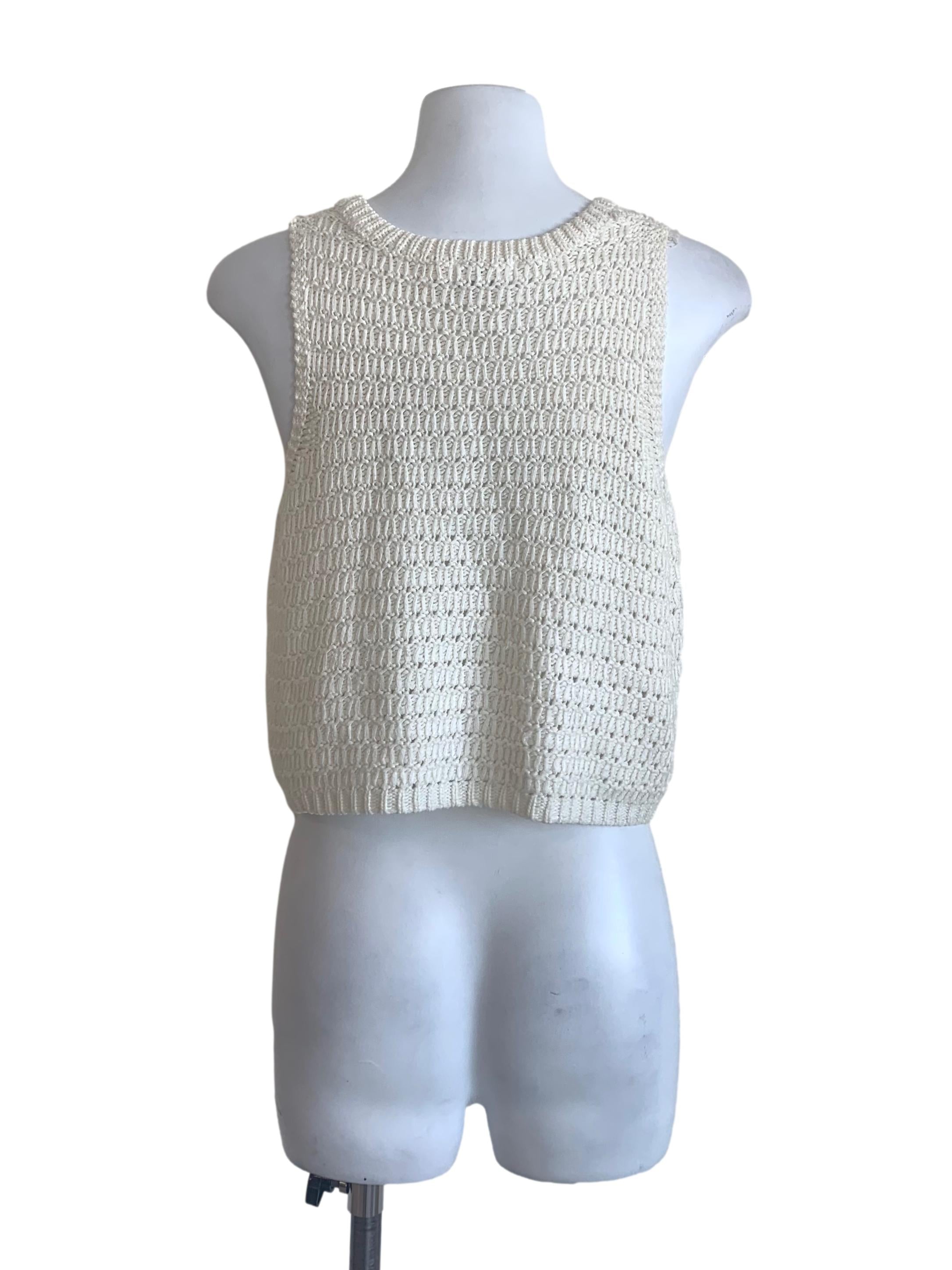 Alabaster White Knitted Top