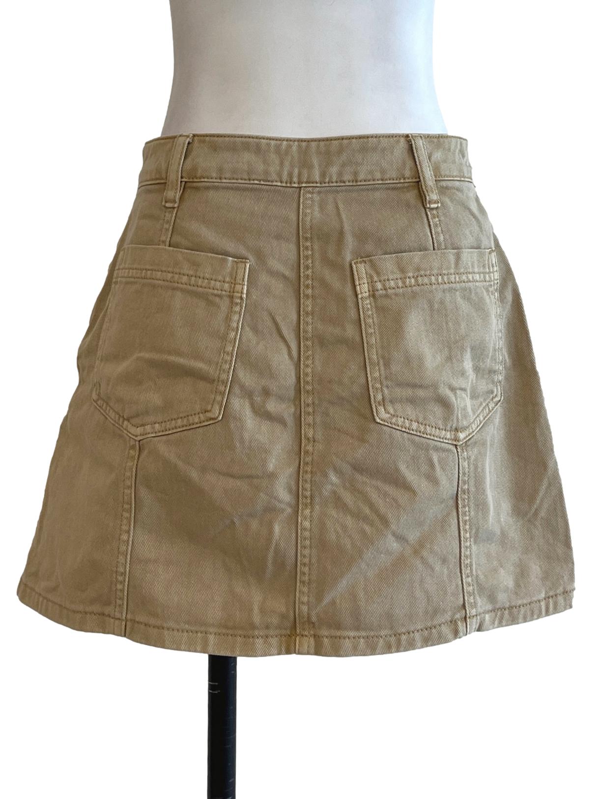 Mustard Yellow A-Line Skirt LB