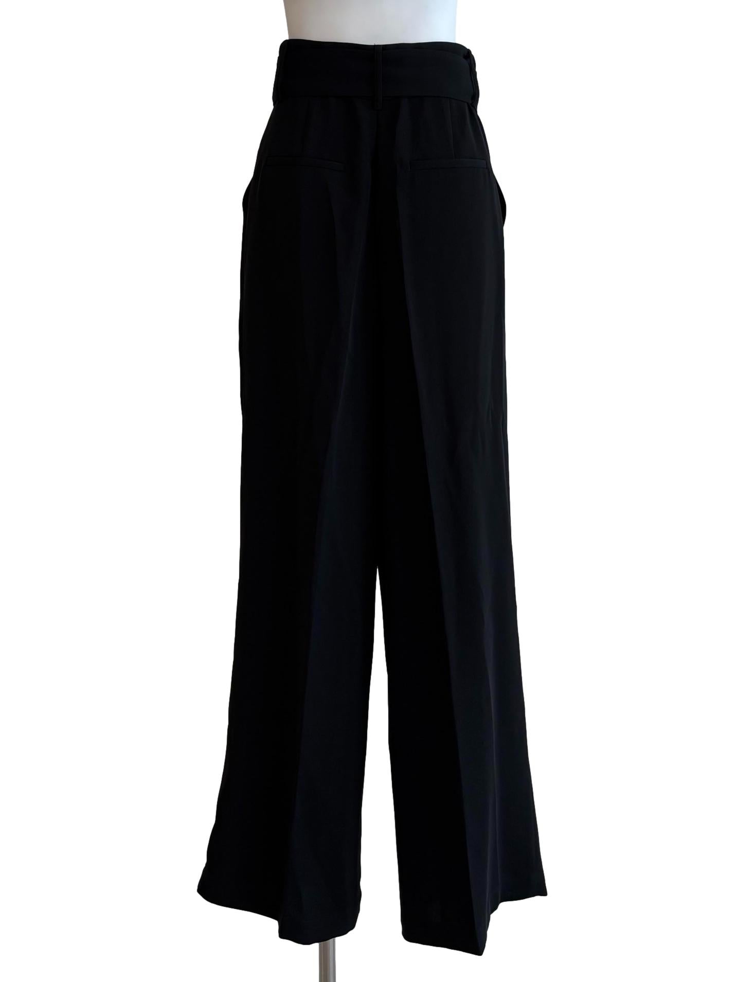 Parisian Black Lined Wide Leg Pants