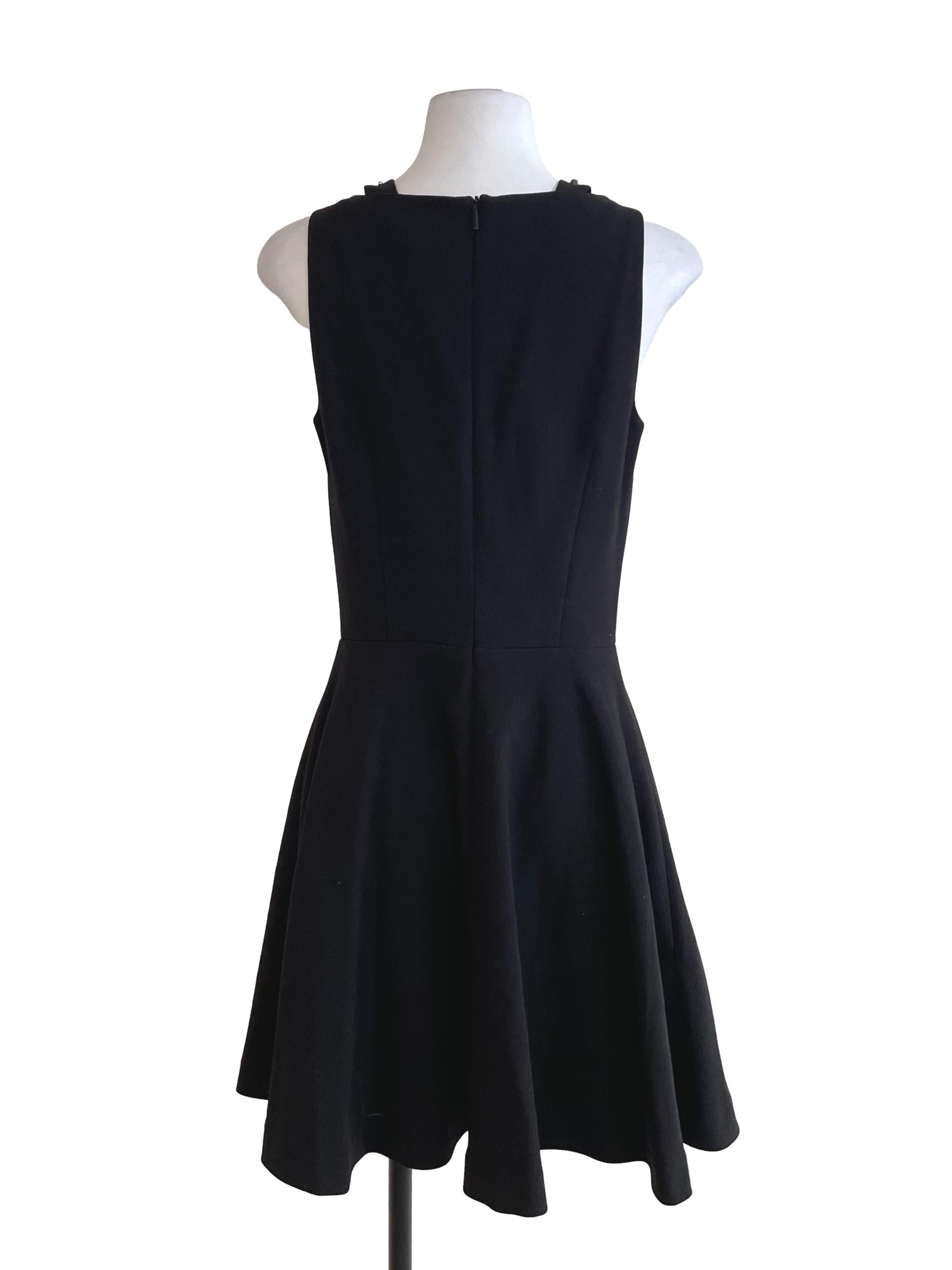 Black Holographic Rivets Full Circle Dress