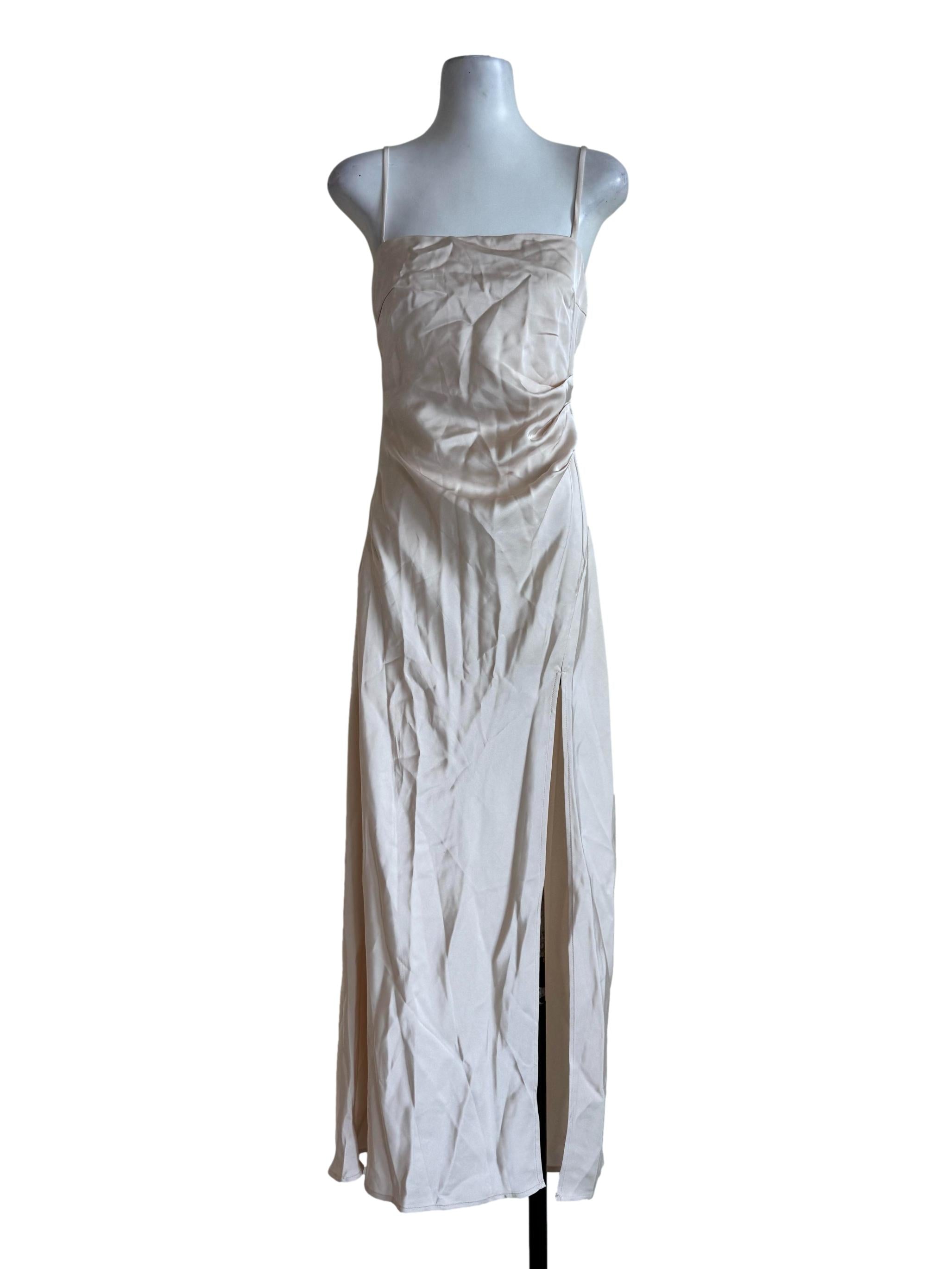 Sand Beige Sleeveless Bodycon Dress