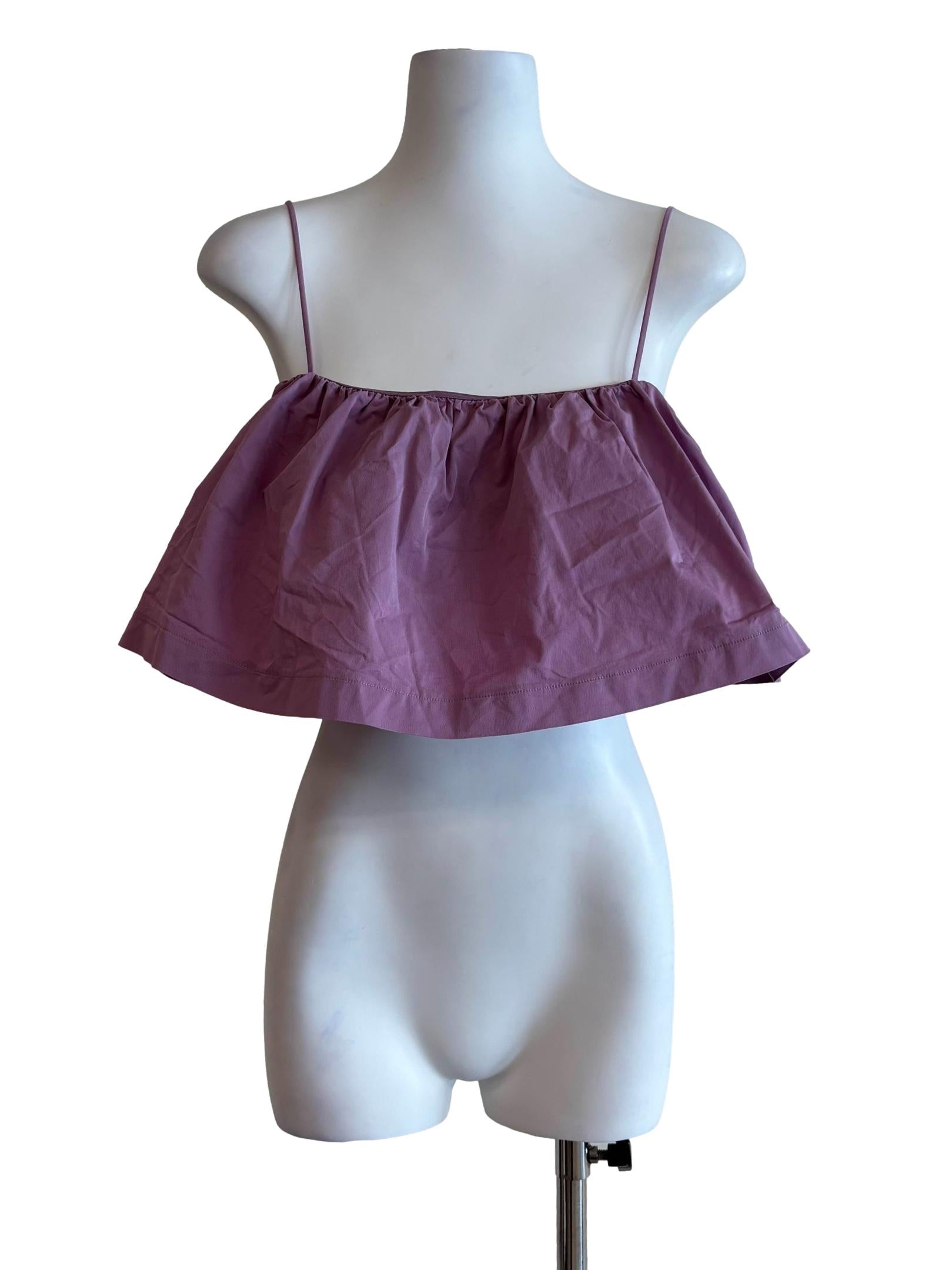 Mulberry Spaghetti Strap Drape Top