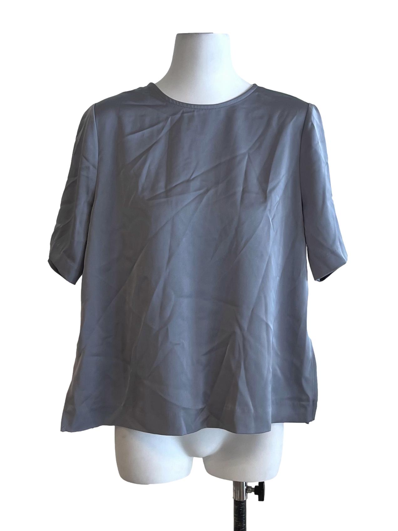 Flint Grey Jewel Neckline Blouse LB