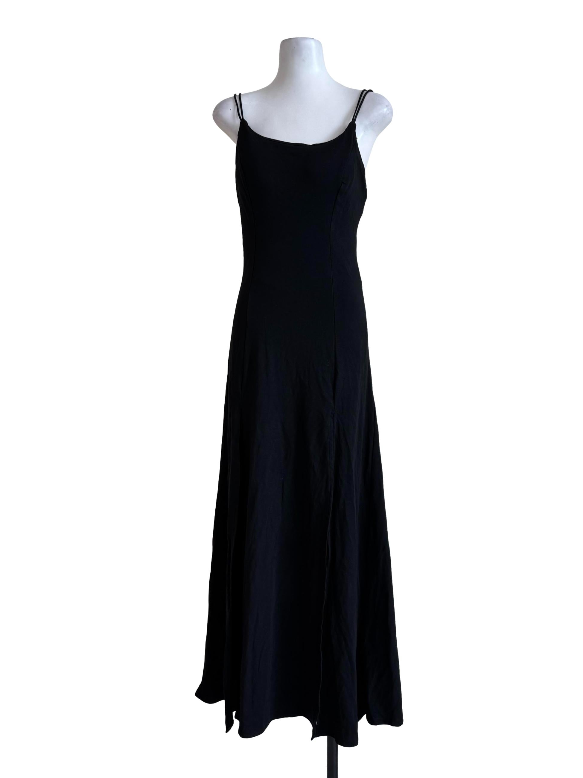 Carbon Black Bare Back Bodycon Dress