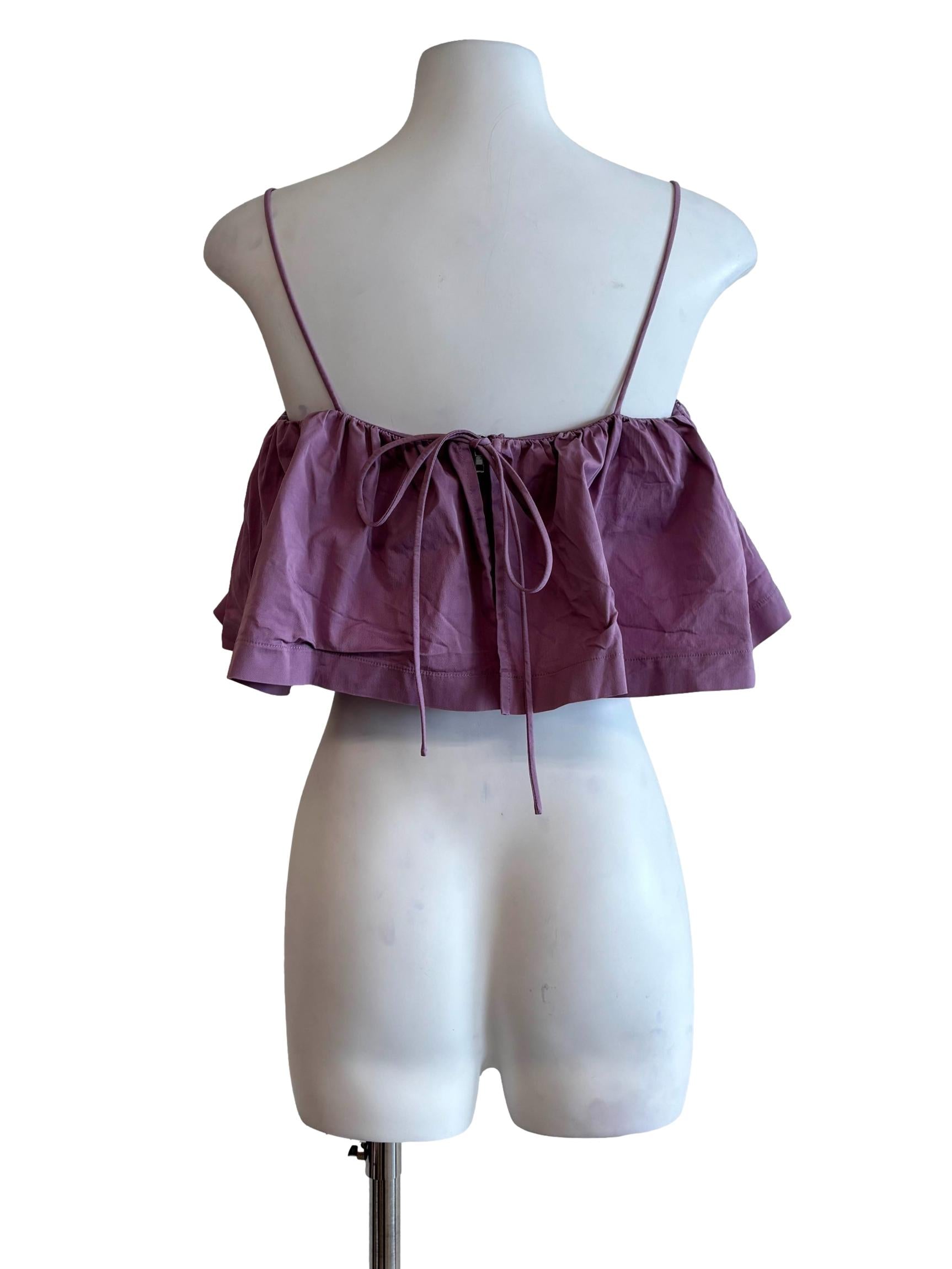 Mulberry Spaghetti Strap Drape Top