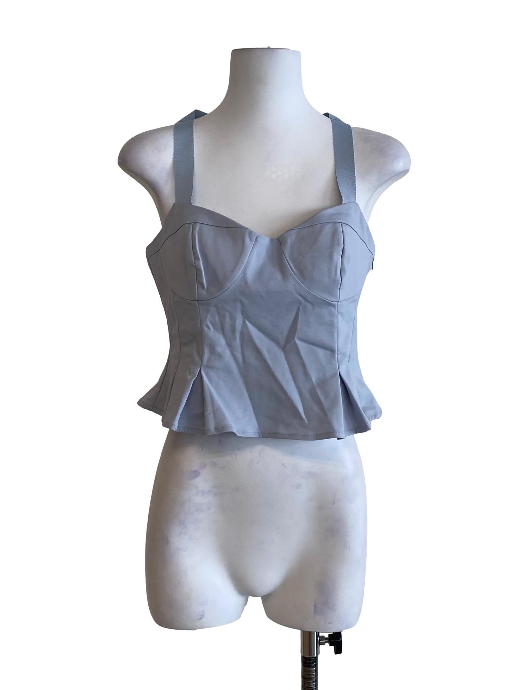 Baby Blue Sleeveless Top
