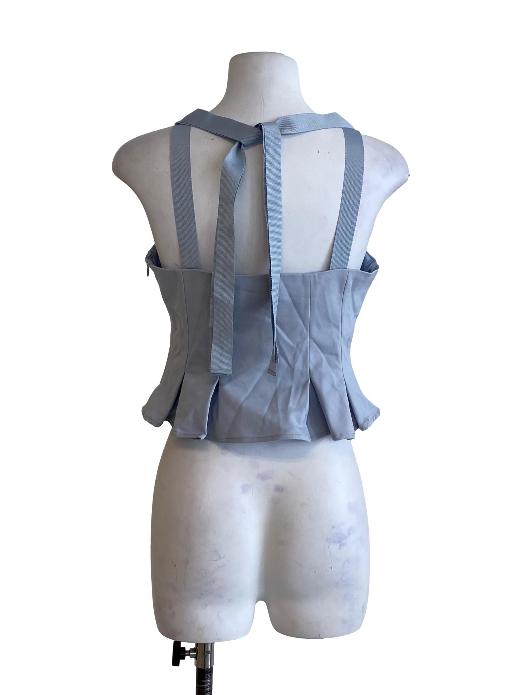 Baby Blue Sleeveless Top