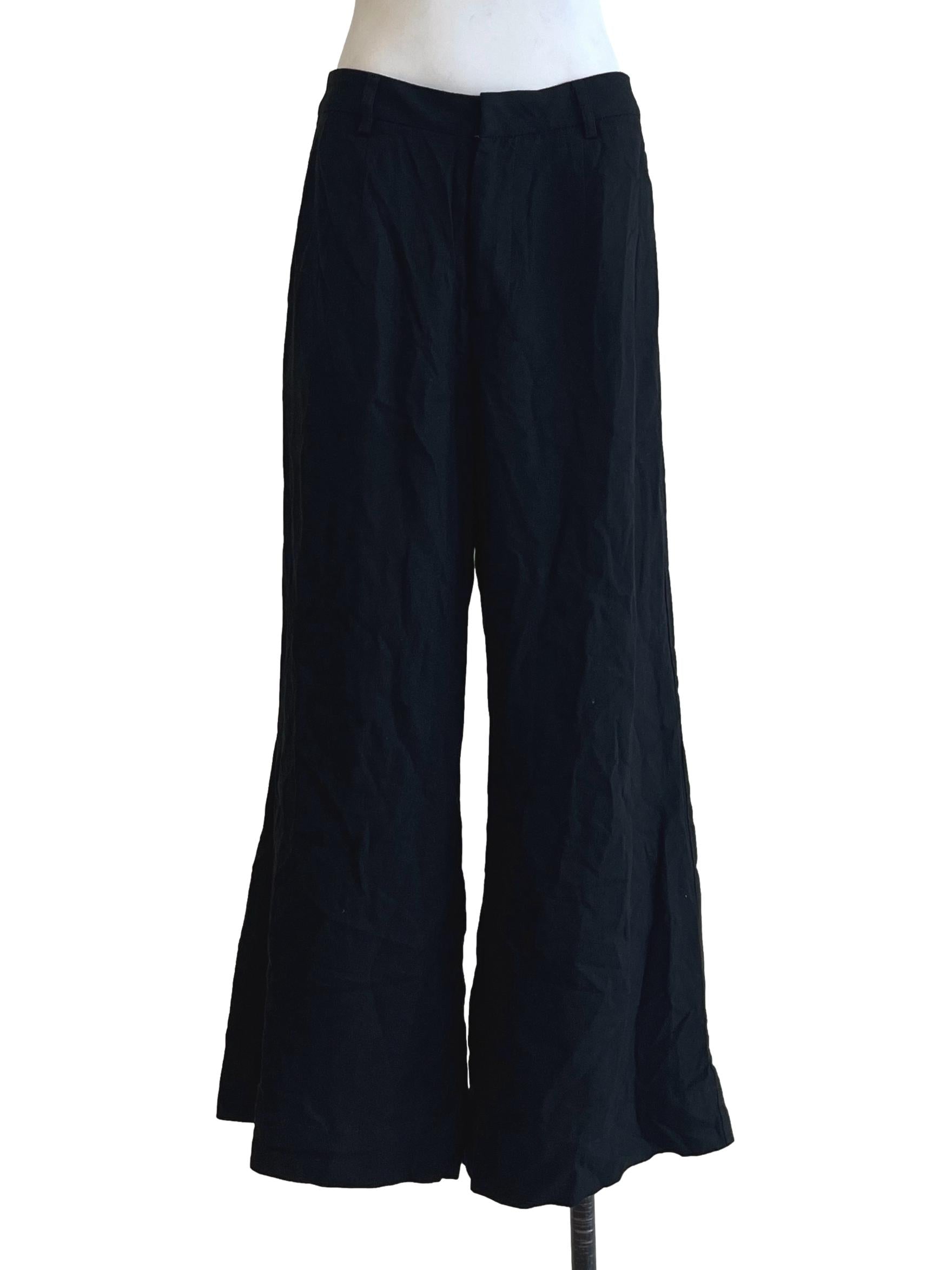 Onyx Black Wide Leg Pants