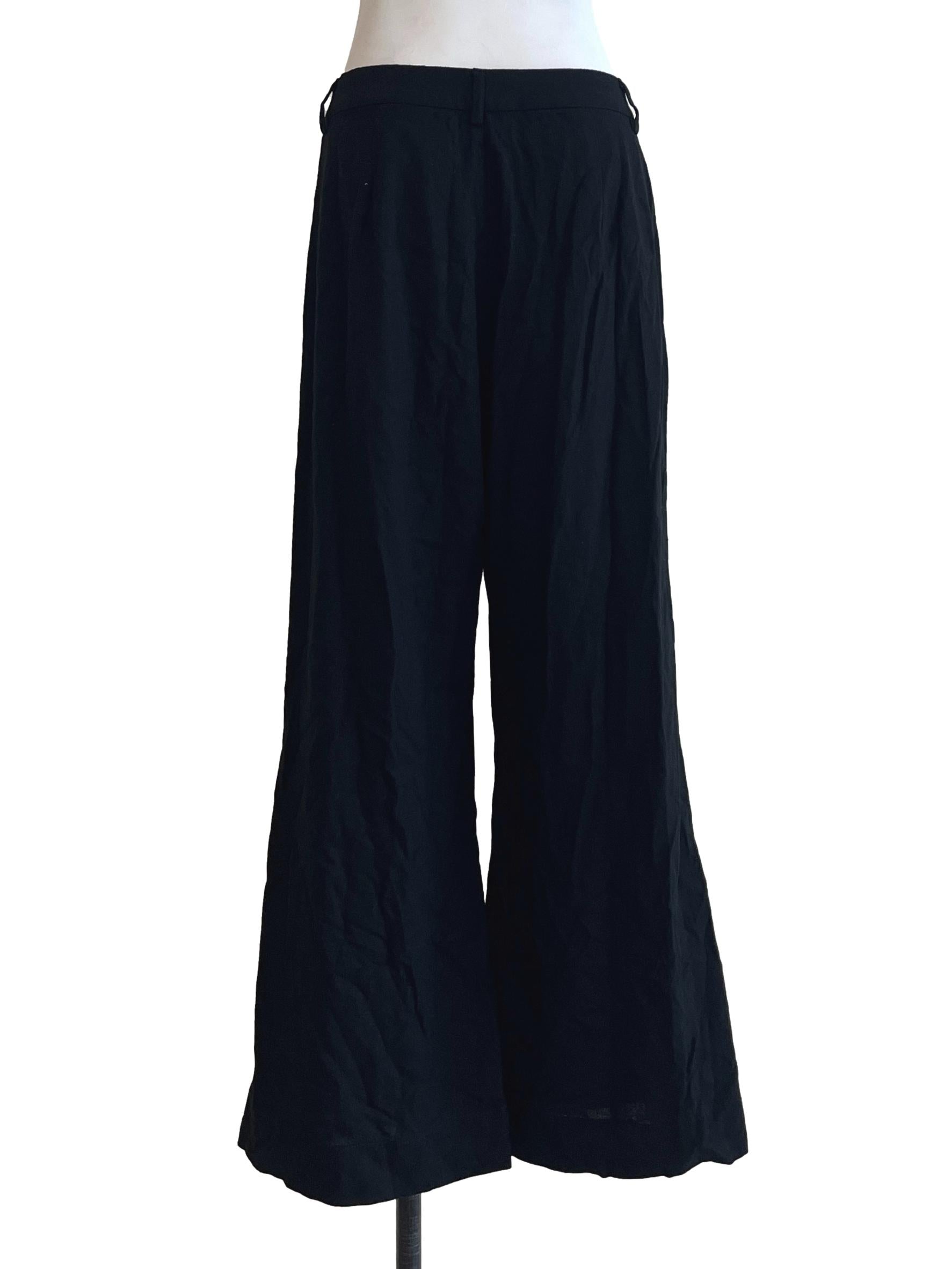 Onyx Black Wide Leg Pants