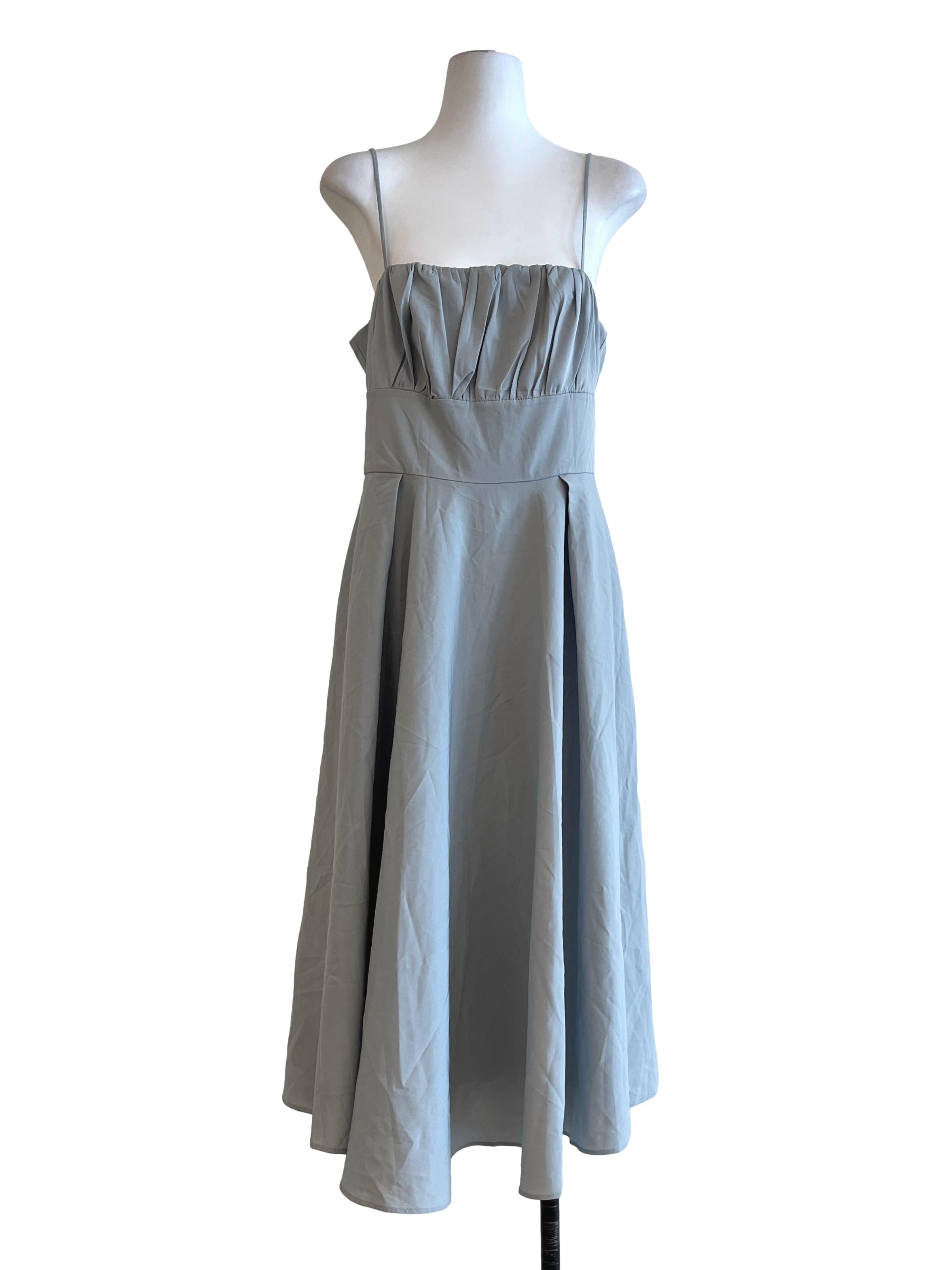 Mint Green Spaghetti Sleeveless Maxi Dress