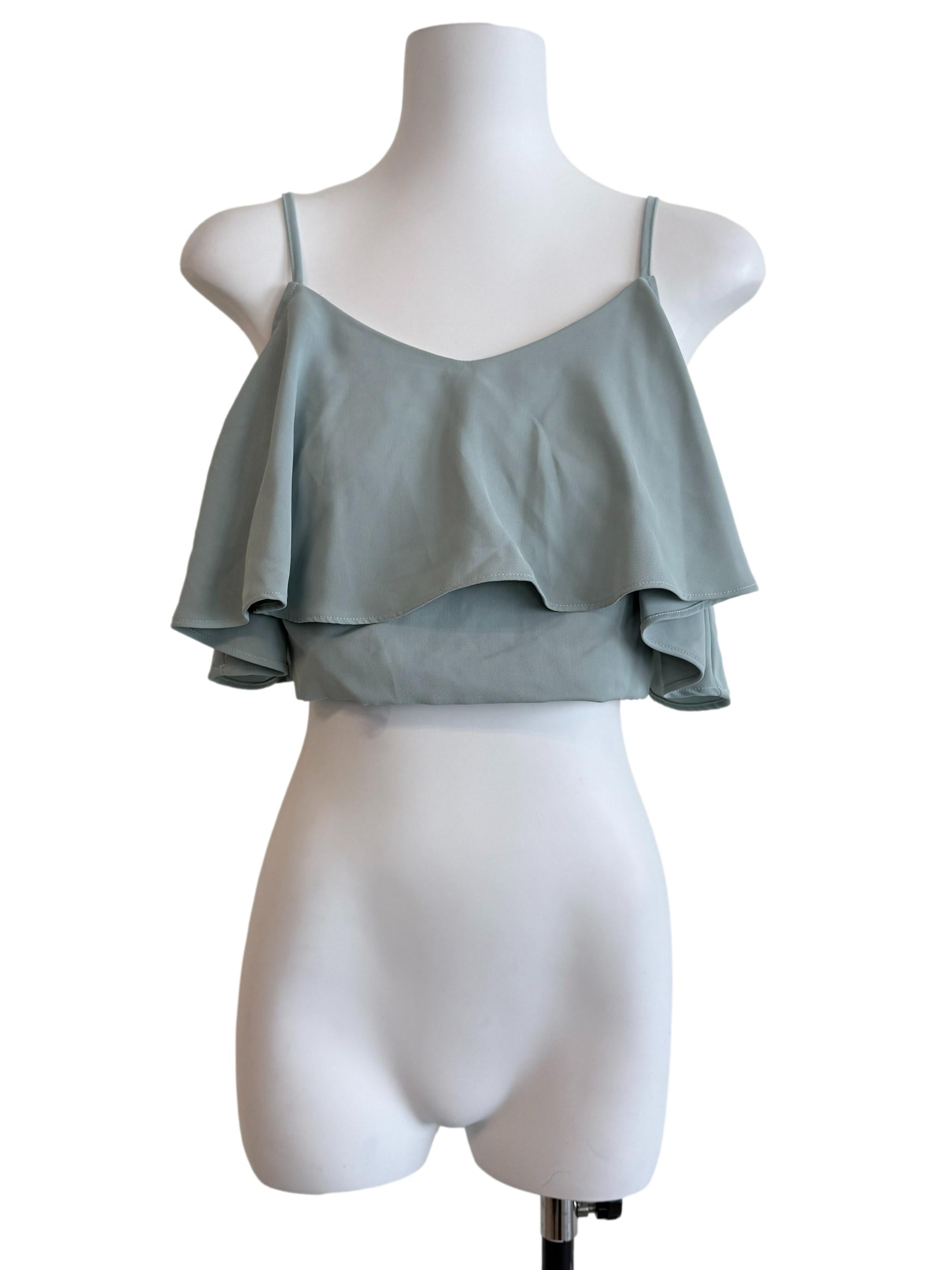 Sapphire Blue Crop Top