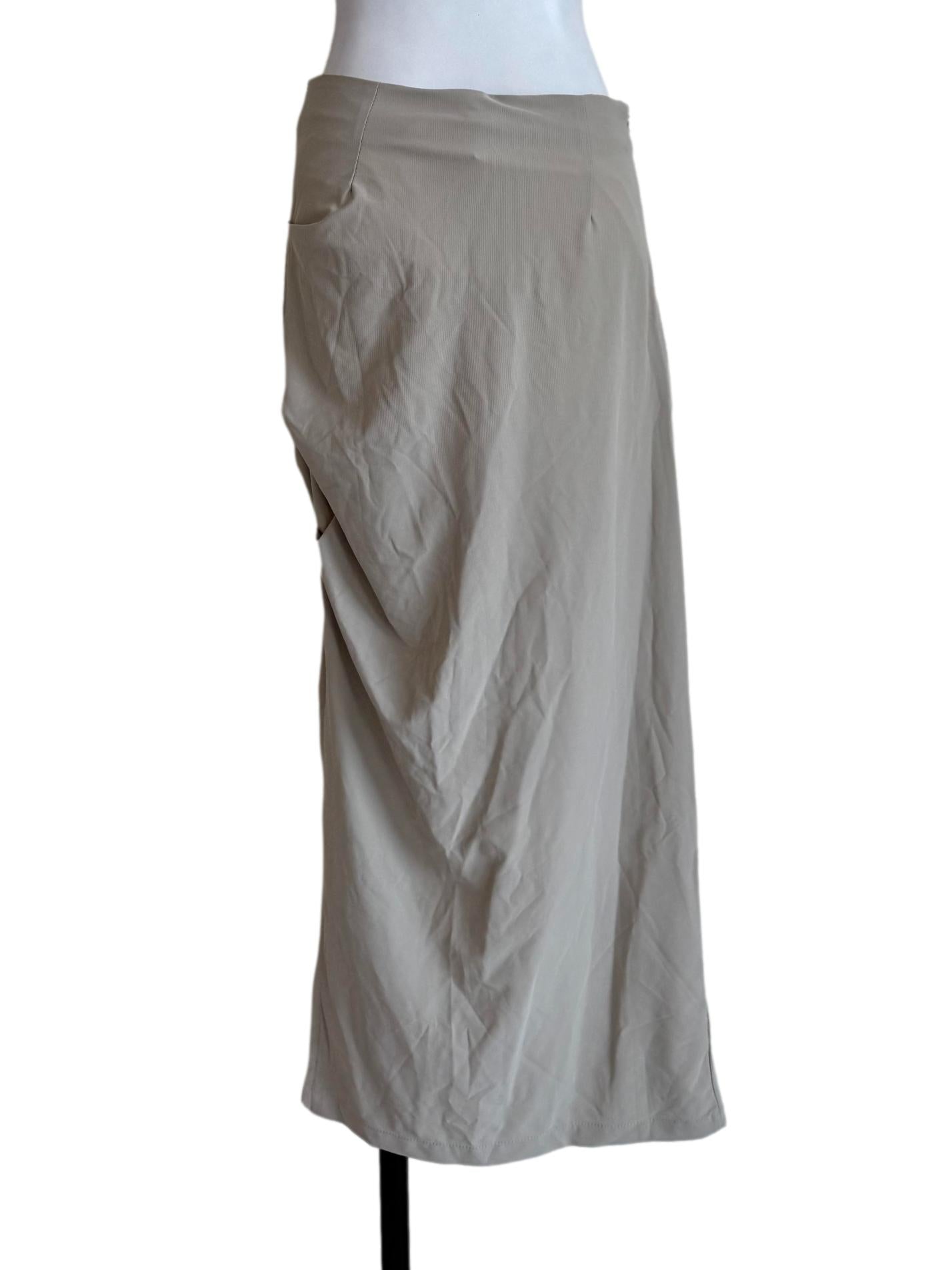 Dusty Beige Pencil Skirt