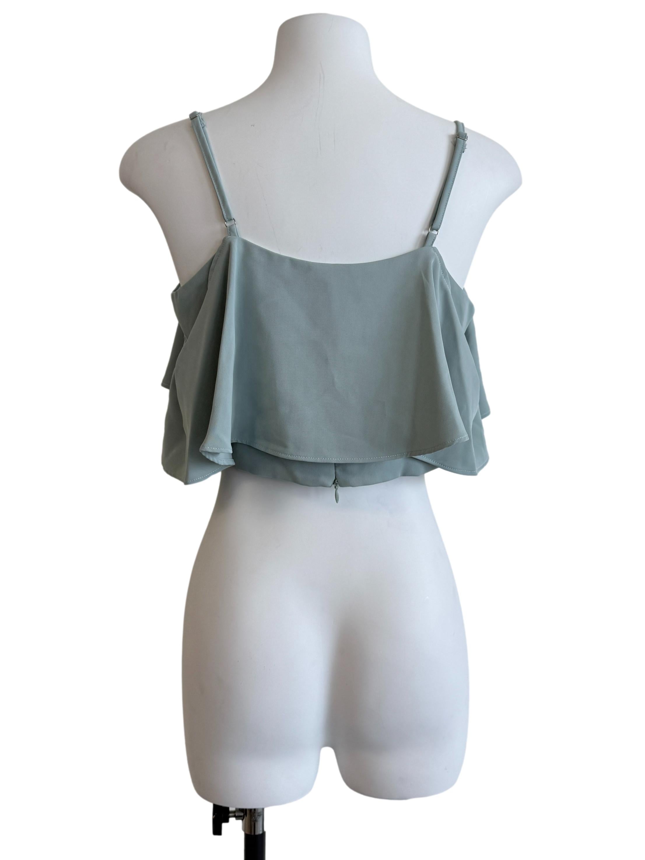 Sapphire Blue Crop Top