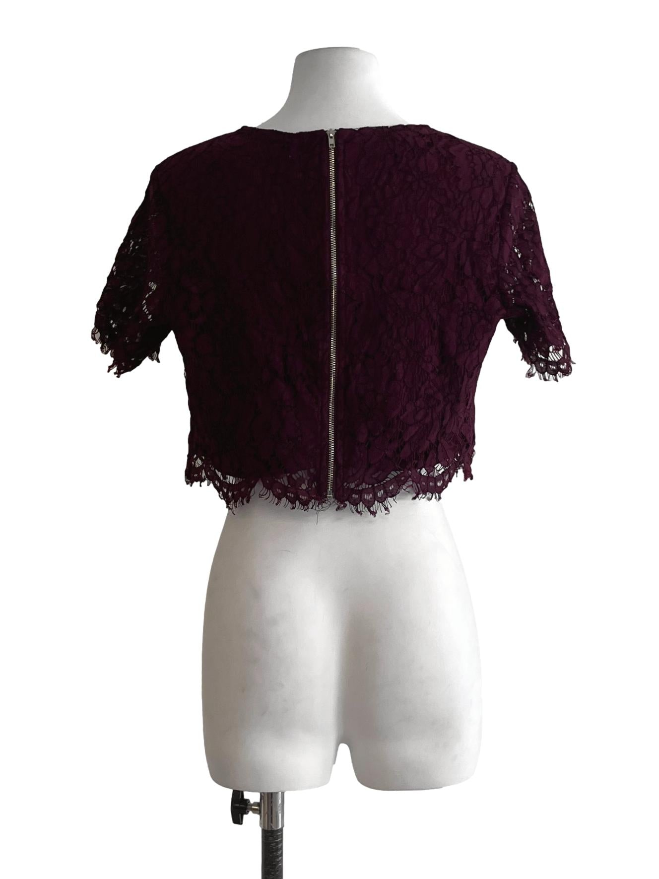 Mulberry Purple Lace Blouse TTR